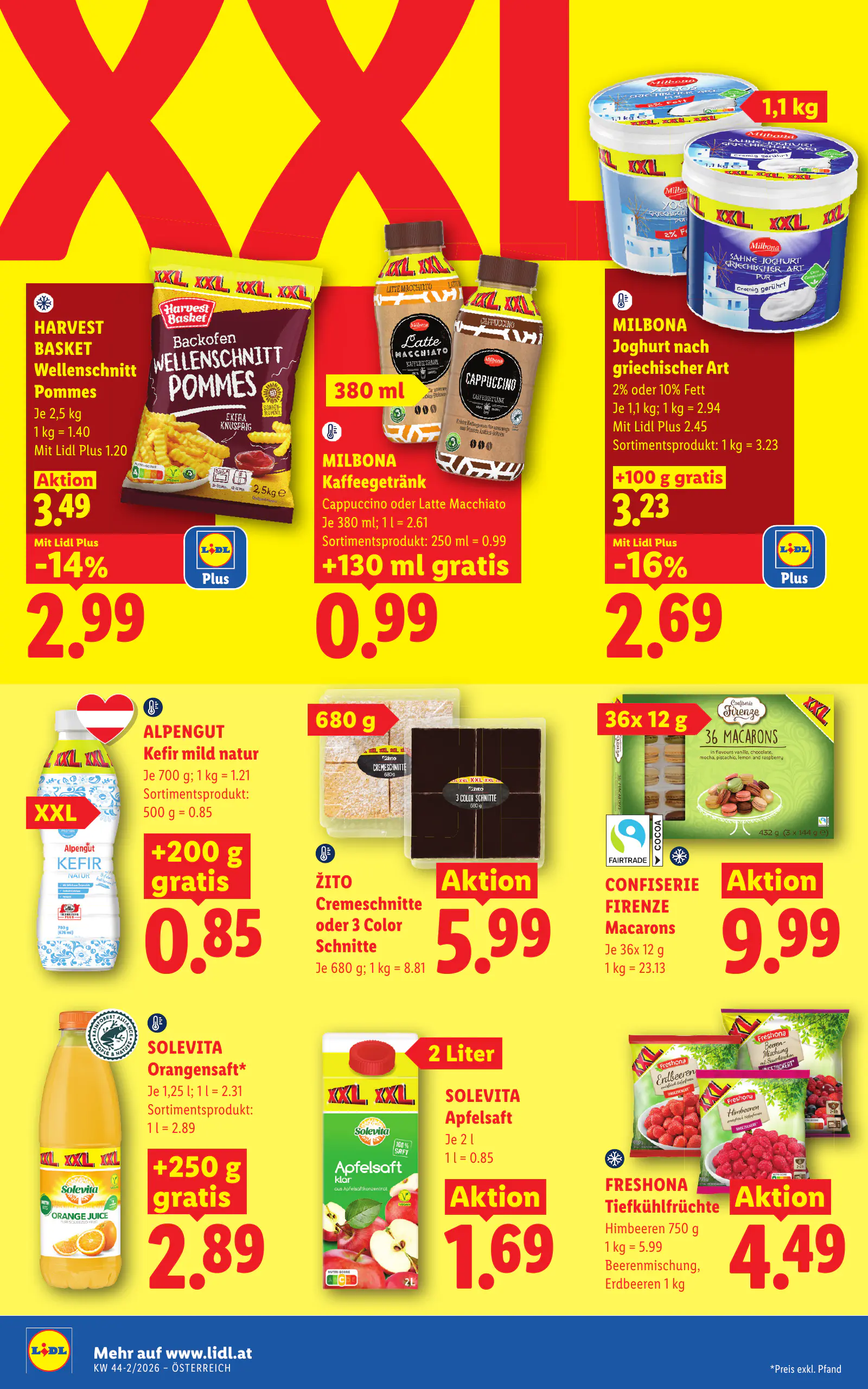 Lidl Ausztria Flugblatt, 12. oldal (okt. 29. – nov. 4.)
