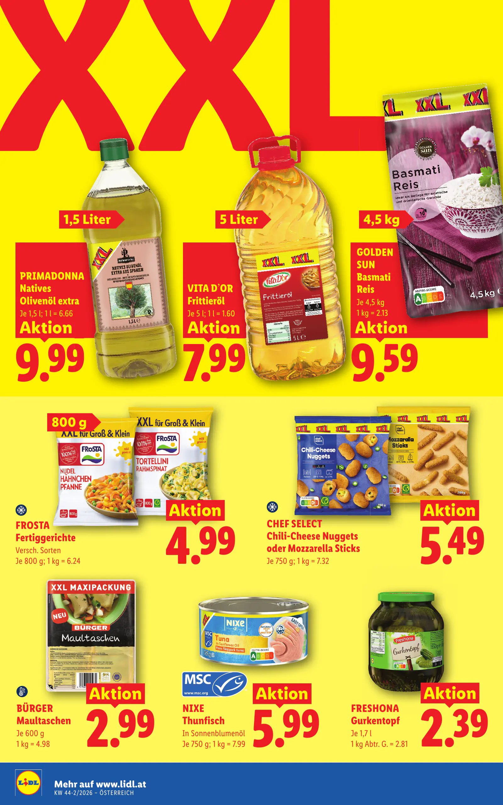 Lidl Ausztria Flugblatt, 14. oldal (okt. 29. – nov. 4.)