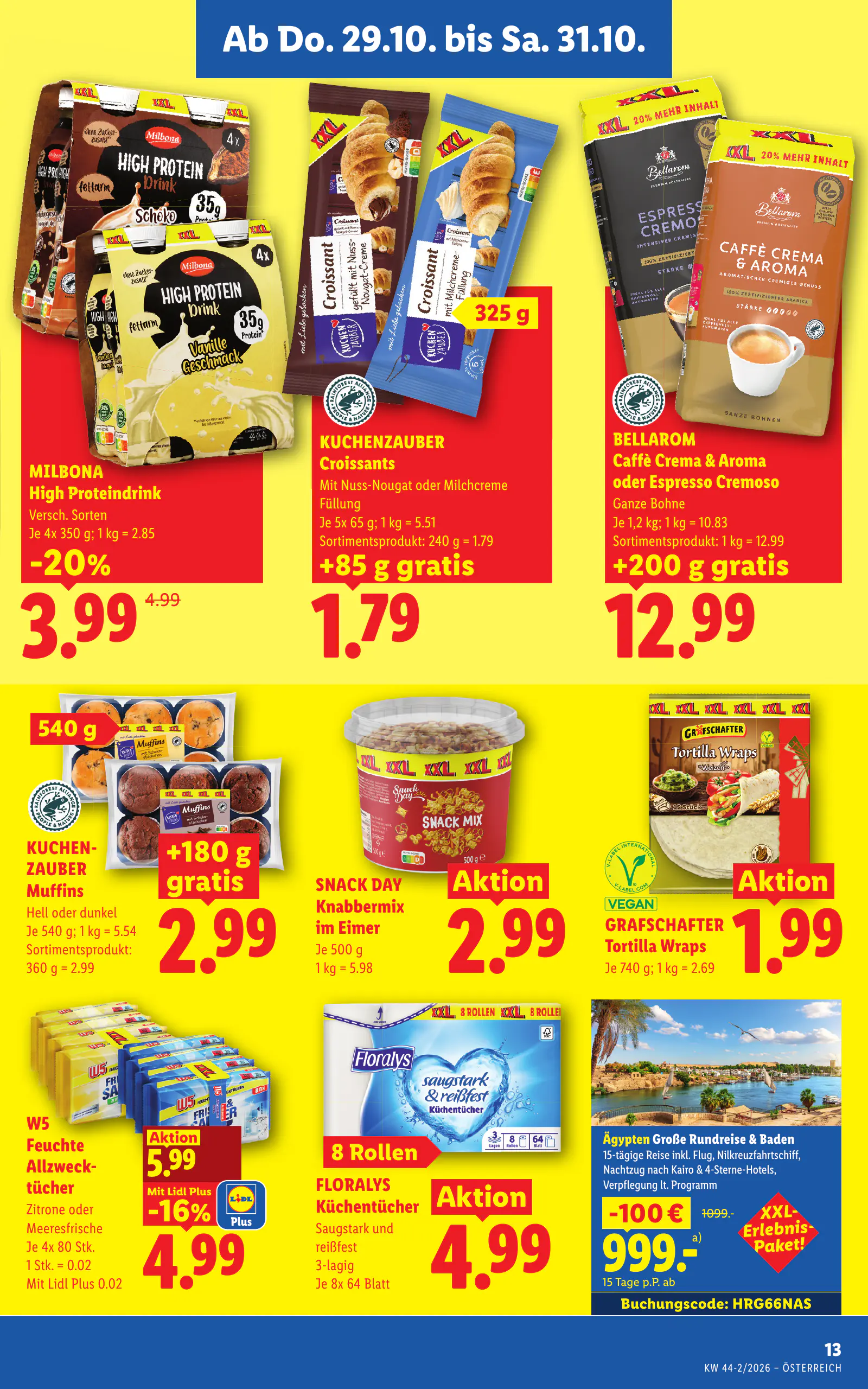 Lidl Ausztria Flugblatt, 15. oldal (okt. 29. – nov. 4.)