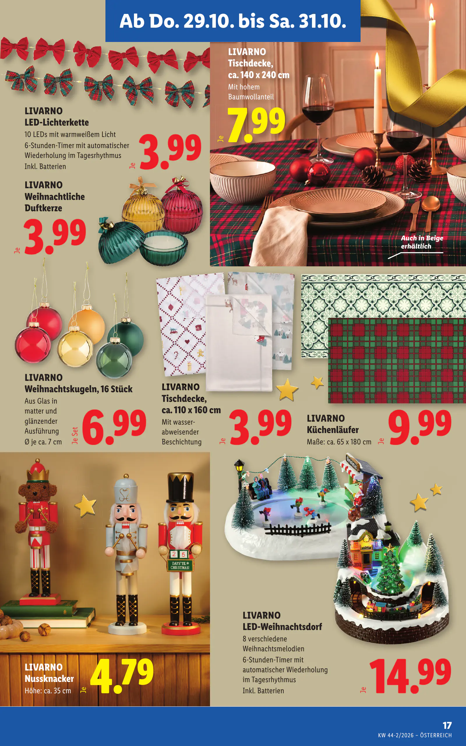 Lidl Ausztria Flugblatt, 23. oldal (okt. 29. – nov. 4.)