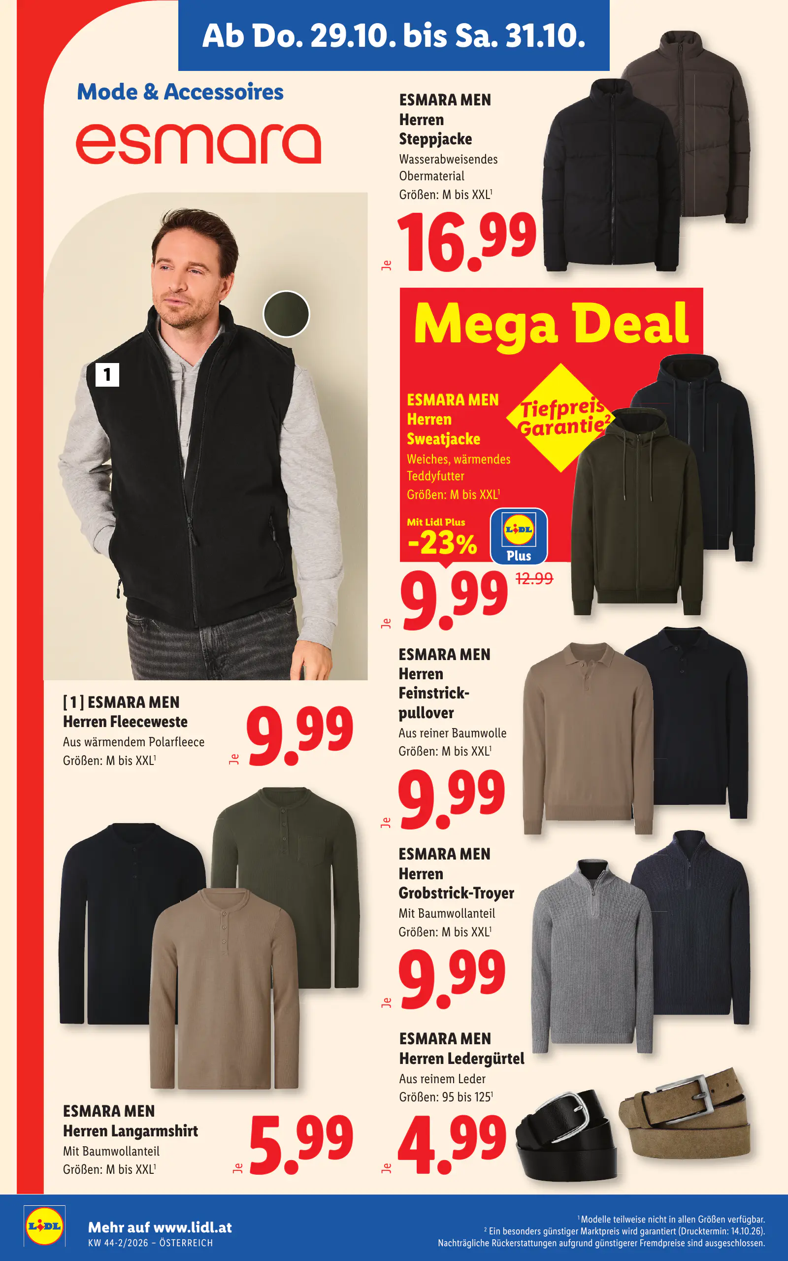 Lidl Ausztria Flugblatt, 26. oldal (okt. 29. – nov. 4.)