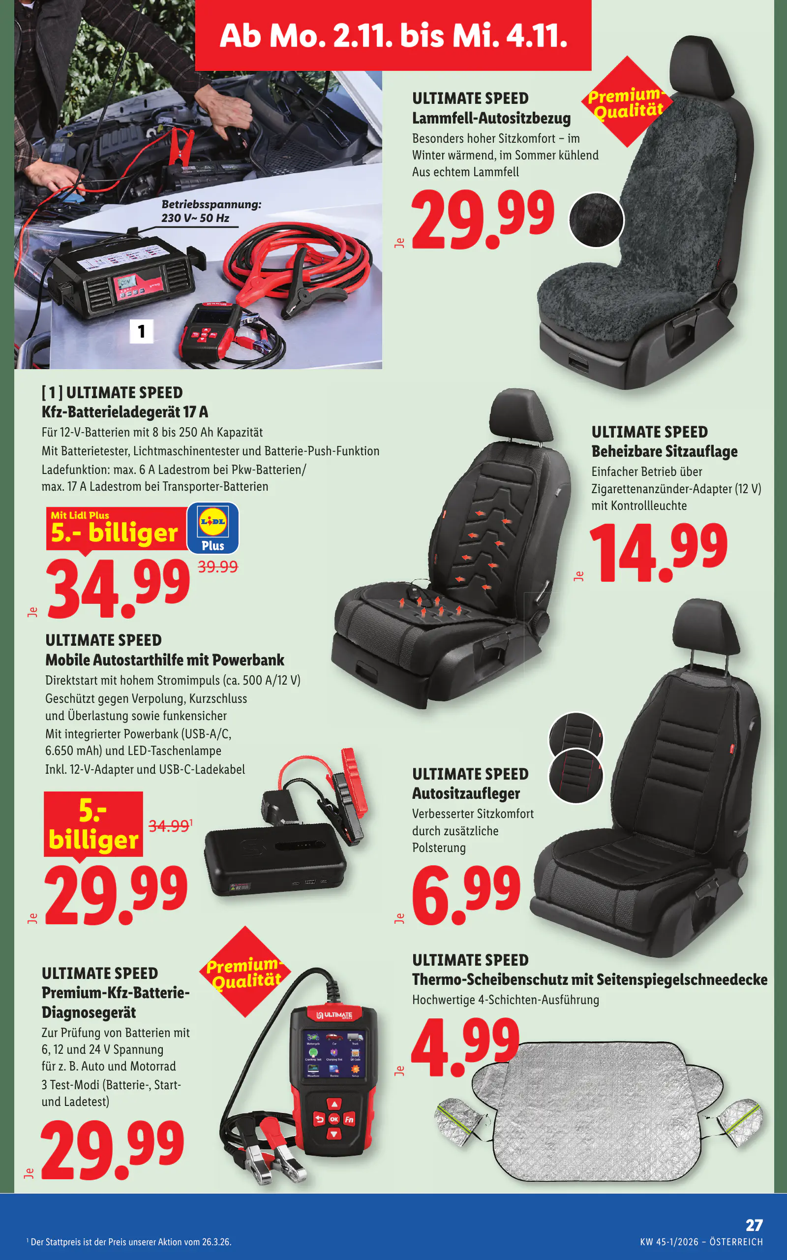 Lidl Ausztria Flugblatt, 34. oldal (okt. 29. – nov. 4.)