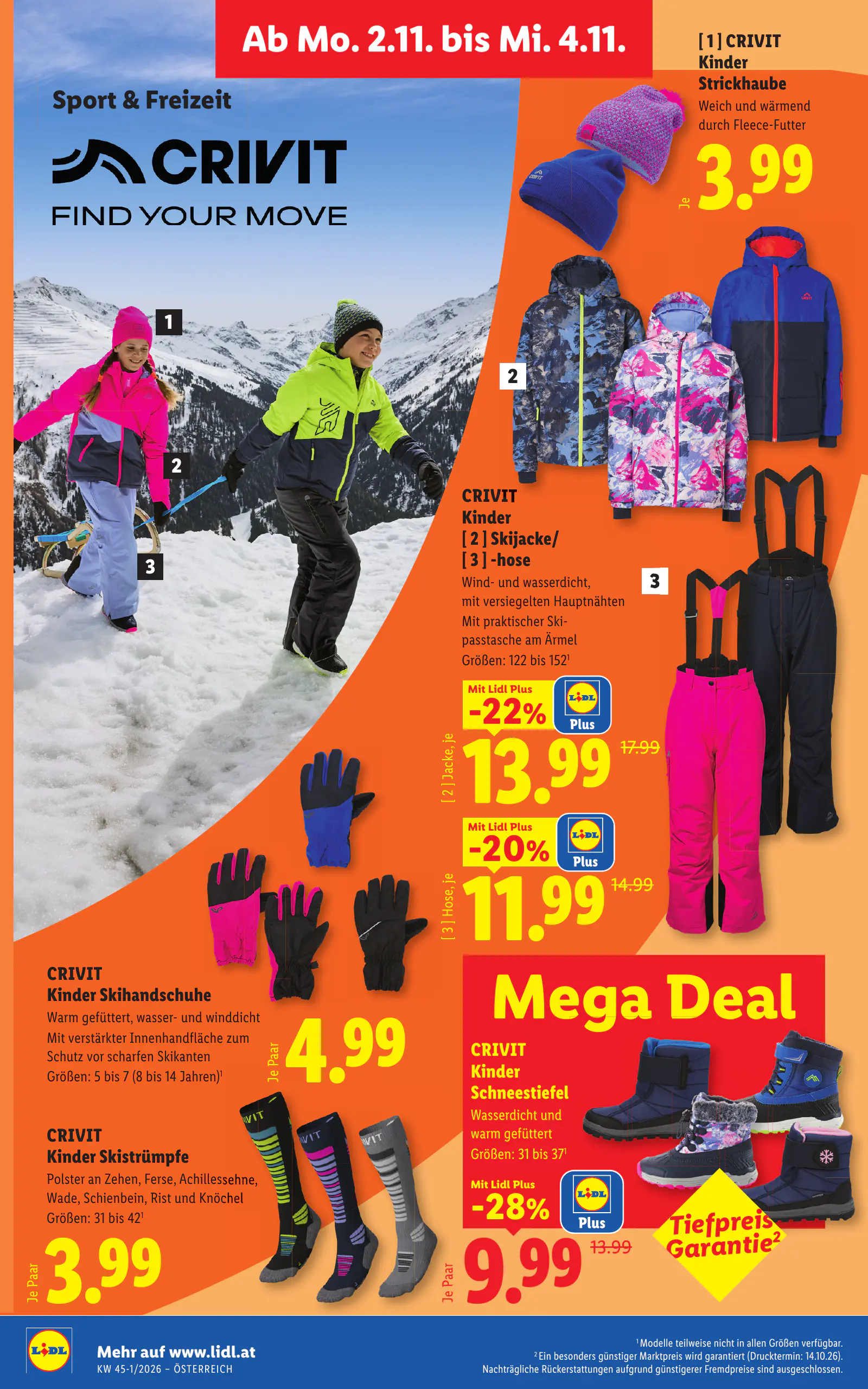 Lidl Ausztria Flugblatt, 35. oldal (okt. 29. – nov. 4.)