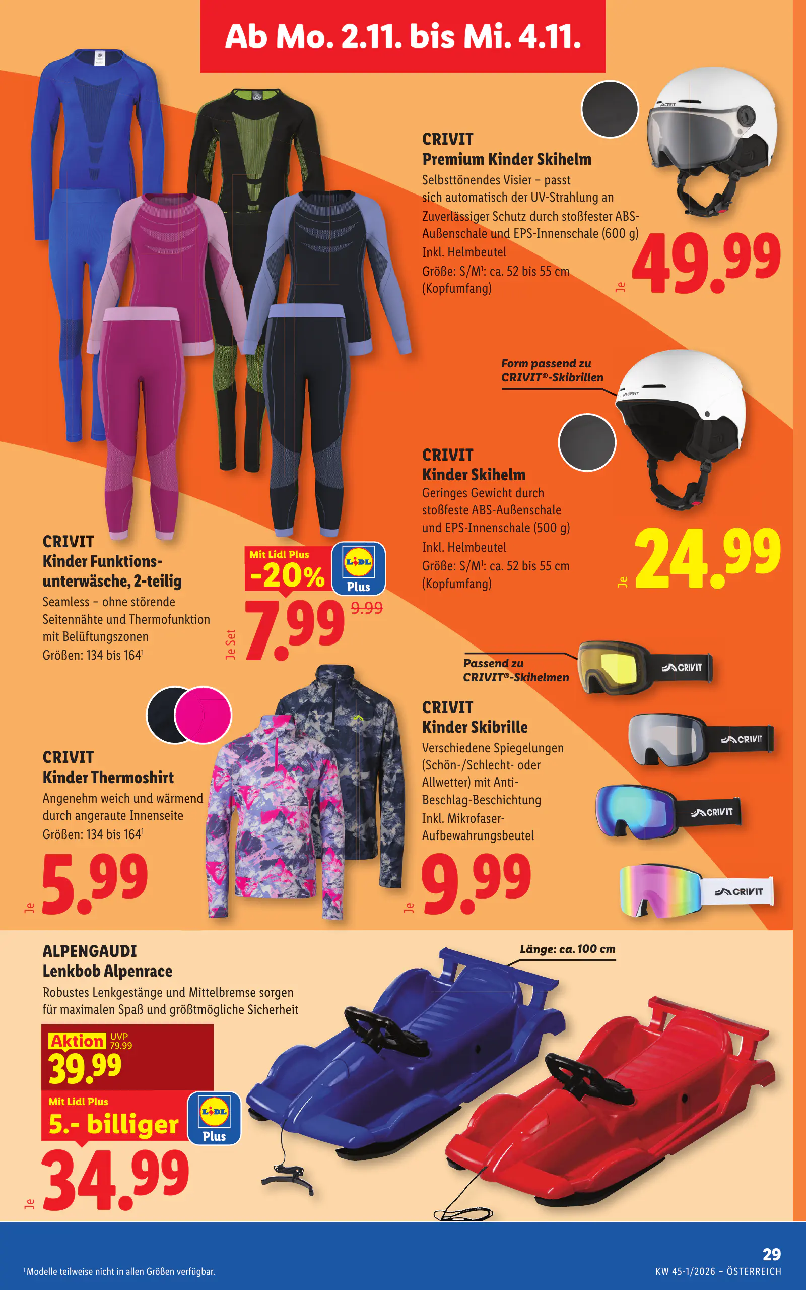 Lidl Ausztria Flugblatt, 36. oldal (okt. 29. – nov. 4.)