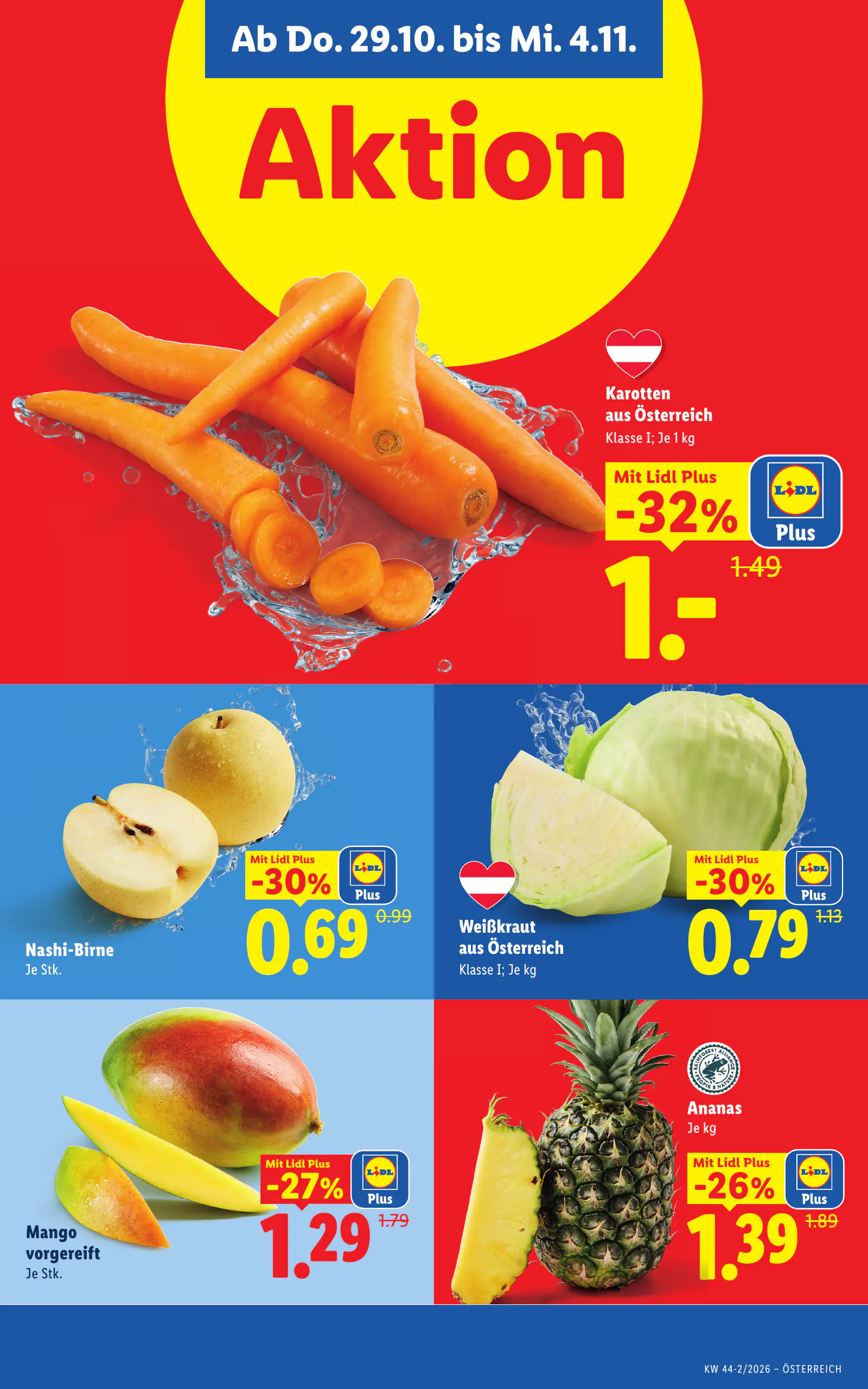 Lidl Ausztria Flugblatt, 38. oldal (okt. 29. – nov. 4.)