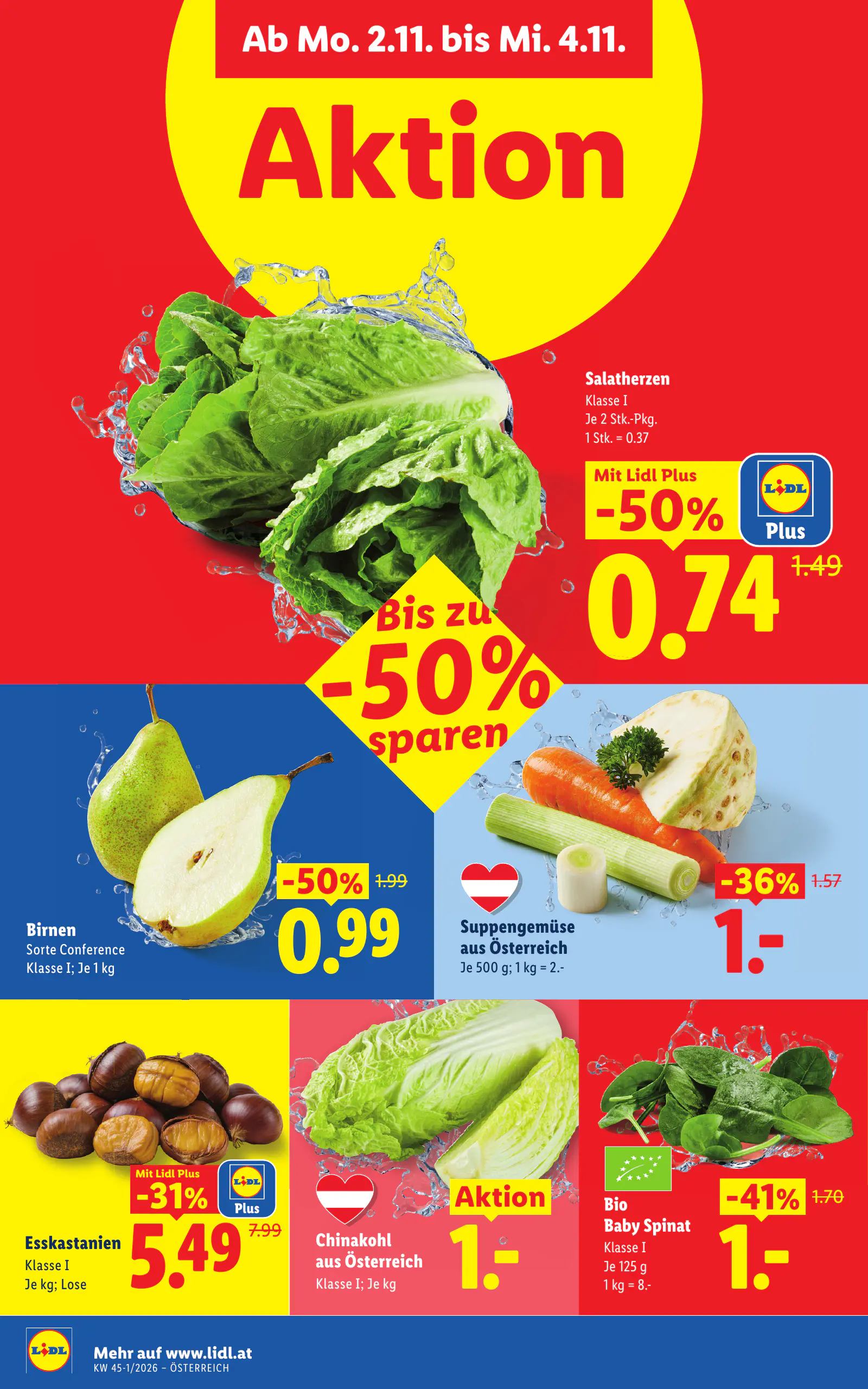 Lidl Ausztria Flugblatt, 39. oldal (okt. 29. – nov. 4.)