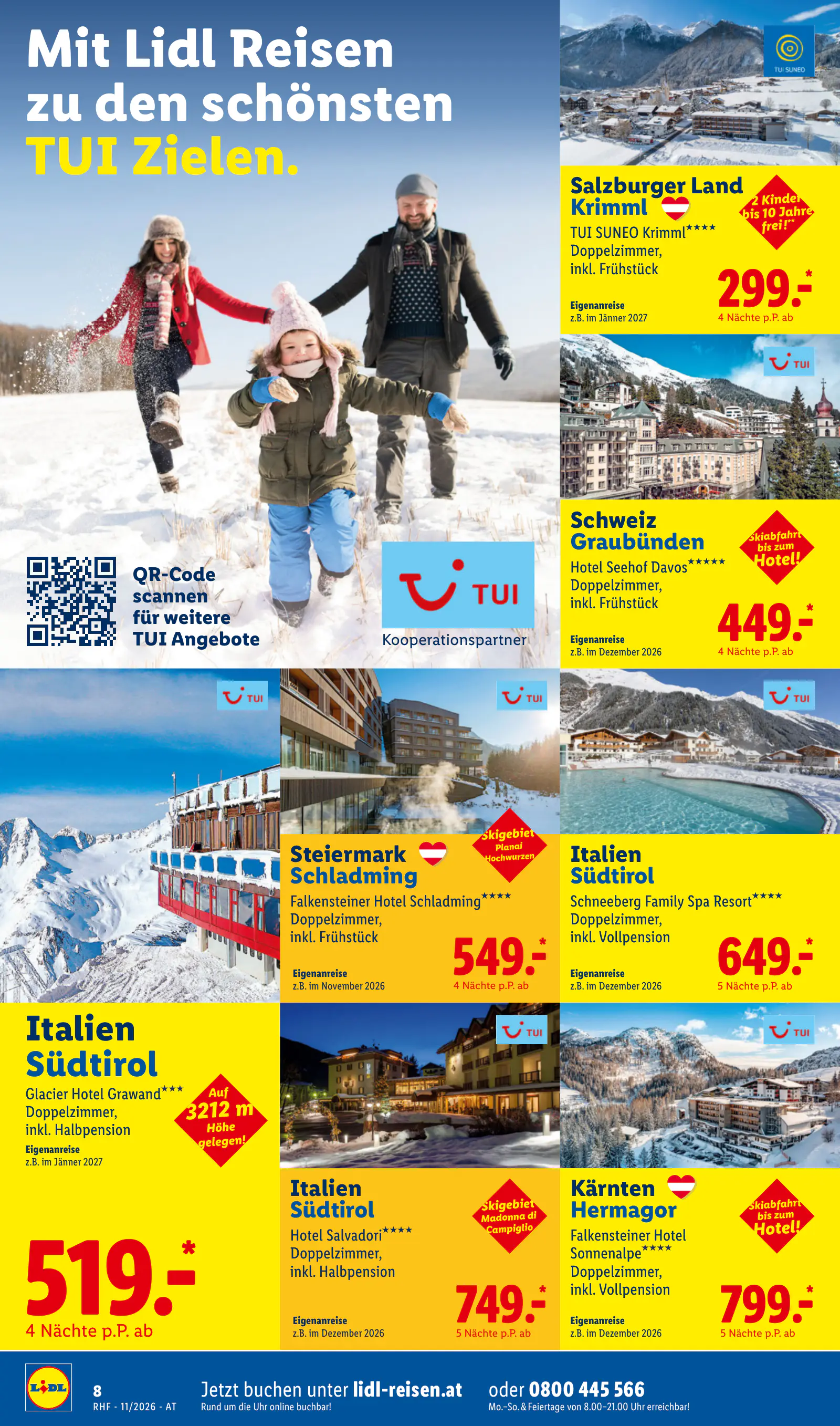 Lidl Ausztria November Reise-Highlights, Buchbar ab 28.10., 8. oldal (okt. 28. – nov. 30.)