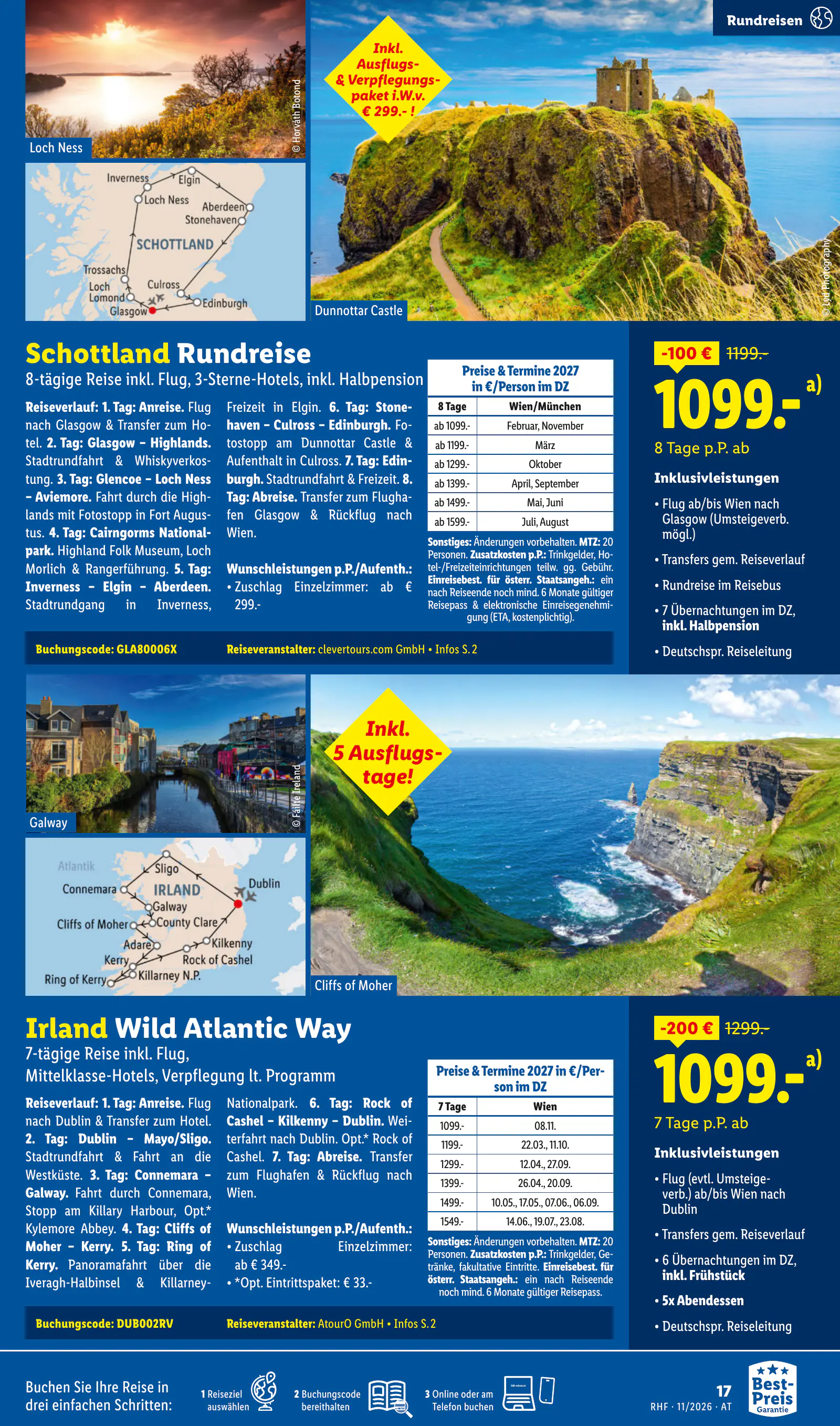 Lidl Ausztria November Reise-Highlights, Buchbar ab 28.10., 17. oldal (okt. 28. – nov. 30.)