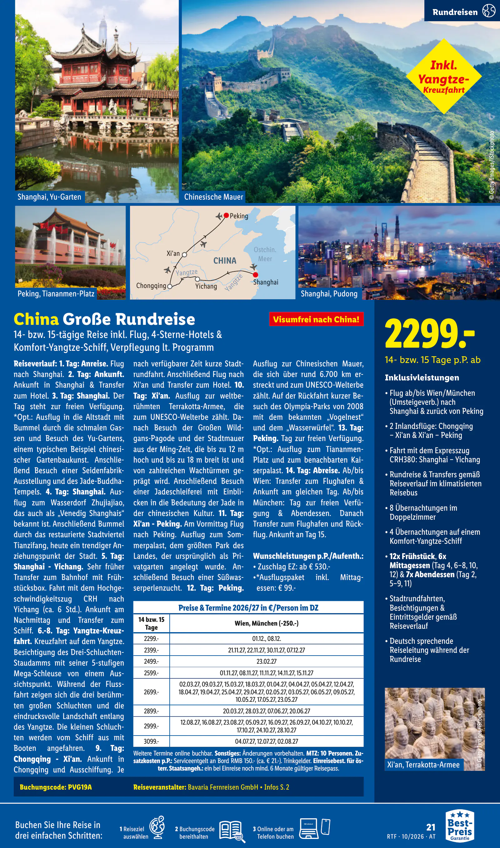 Lidl Ausztria Oktober/November Reise-Highlights, Buchbar ab 14.10., 21. oldal (okt. 14. – nov. 15.)