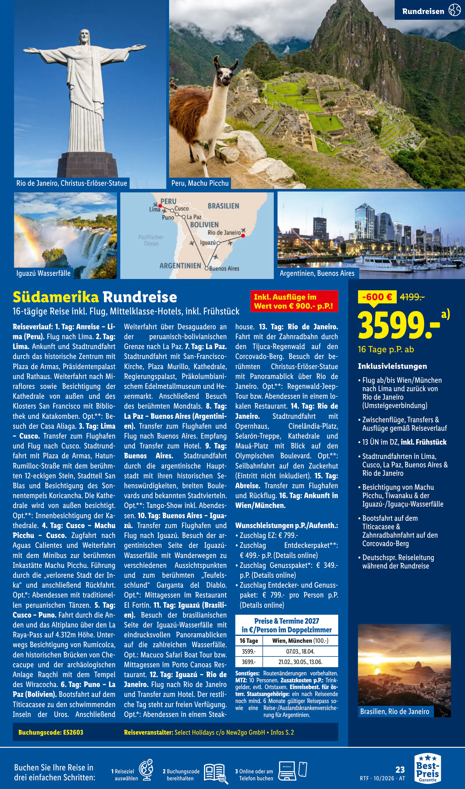 Lidl Ausztria Oktober/November Reise-Highlights, Buchbar ab 14.10., 23. oldal (okt. 14. – nov. 15.)