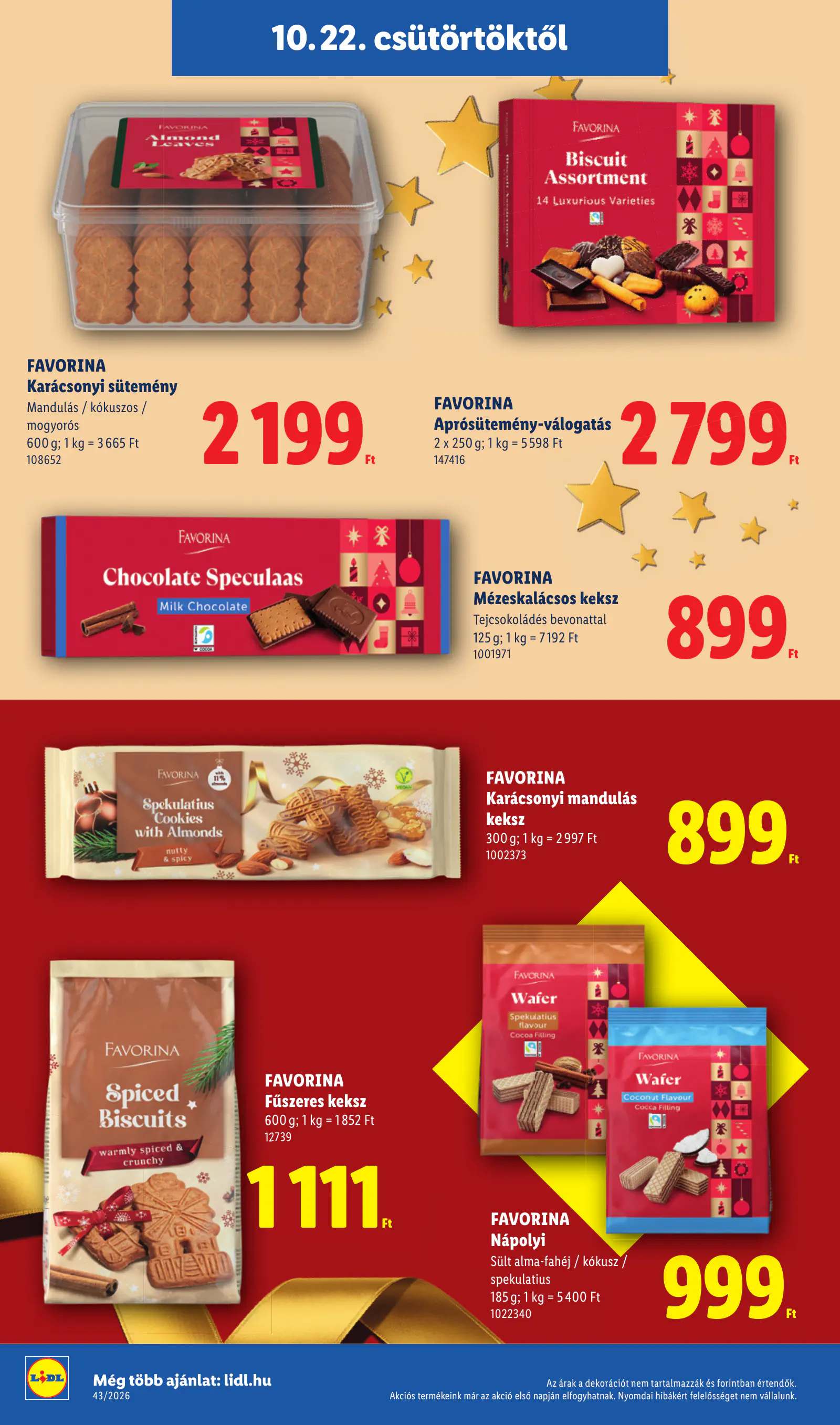 Lidl Favorina katalógus, 4. oldal (okt. 22–28.)
