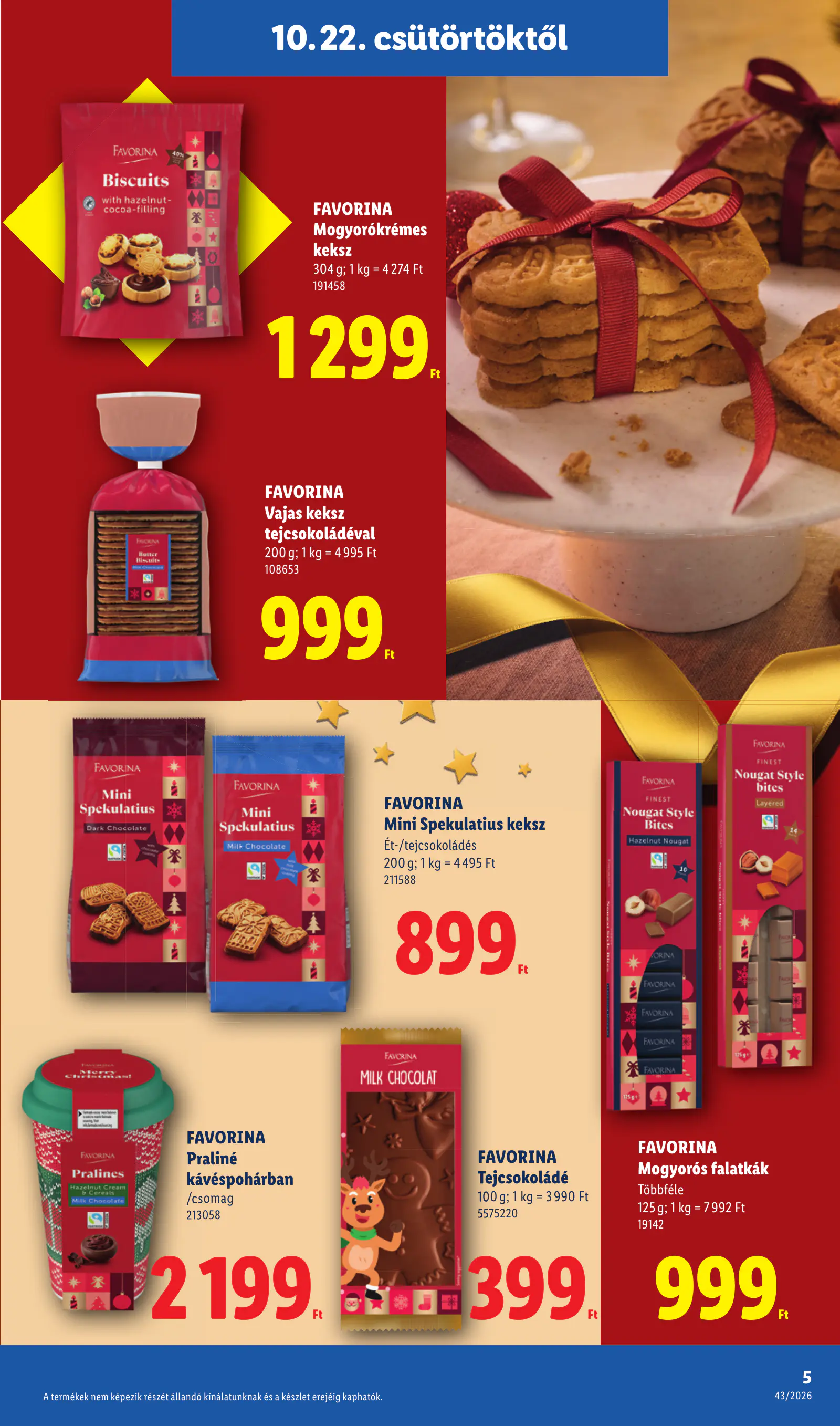 Lidl Favorina katalógus, 5. oldal (okt. 22–28.)