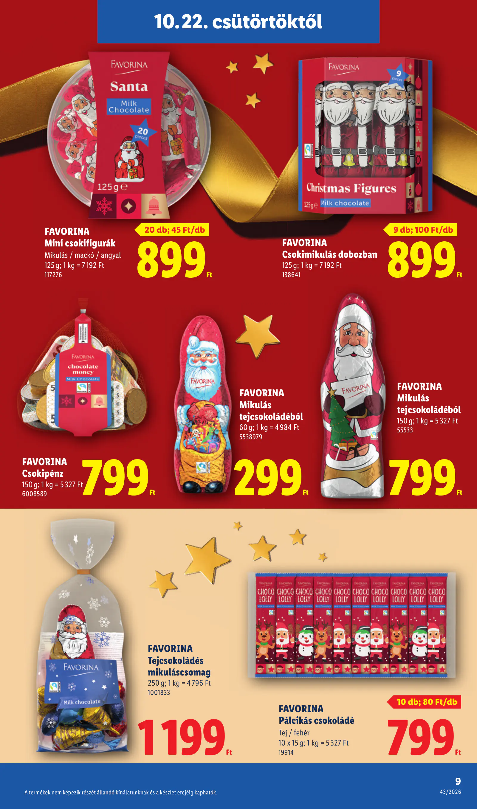 Lidl Favorina katalógus, 9. oldal (okt. 22–28.)