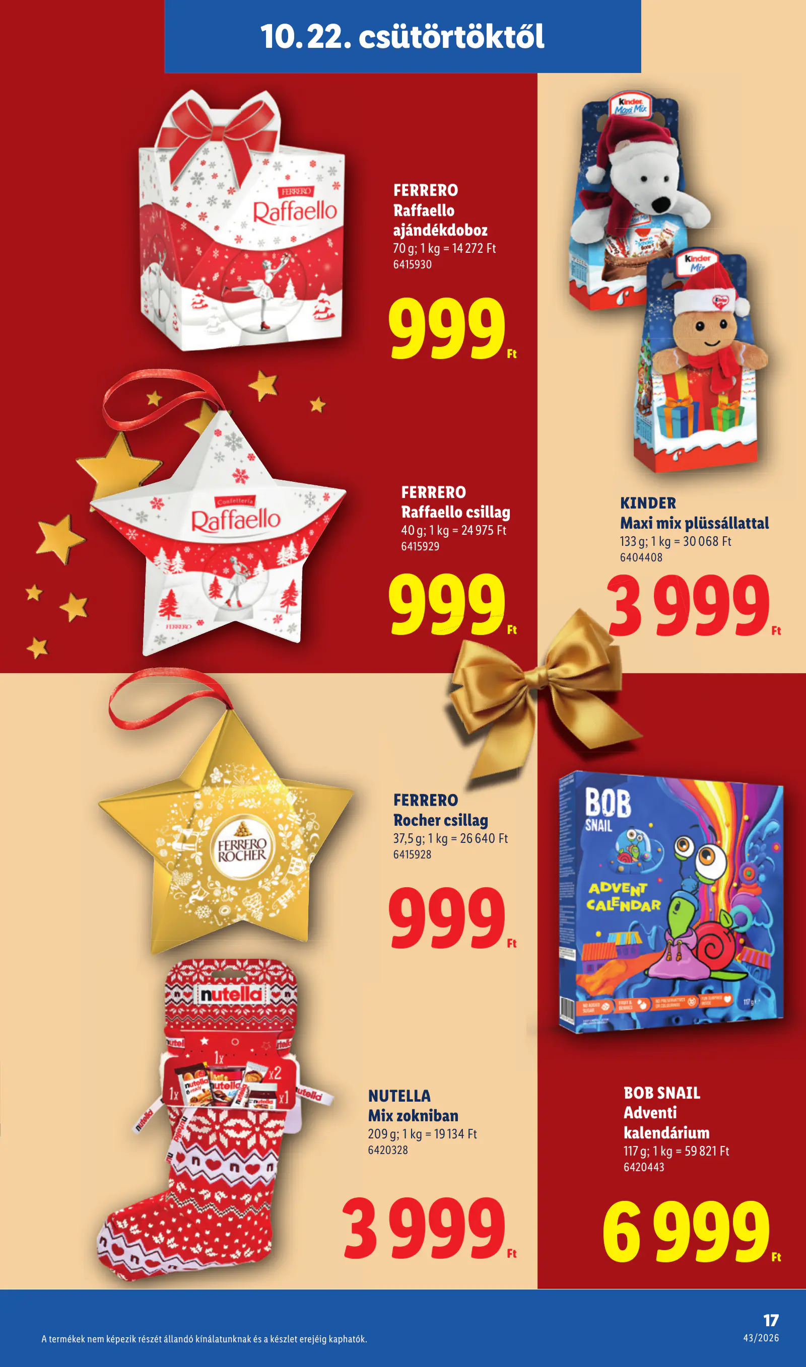 Lidl Favorina katalógus, 17. oldal (okt. 22–28.)