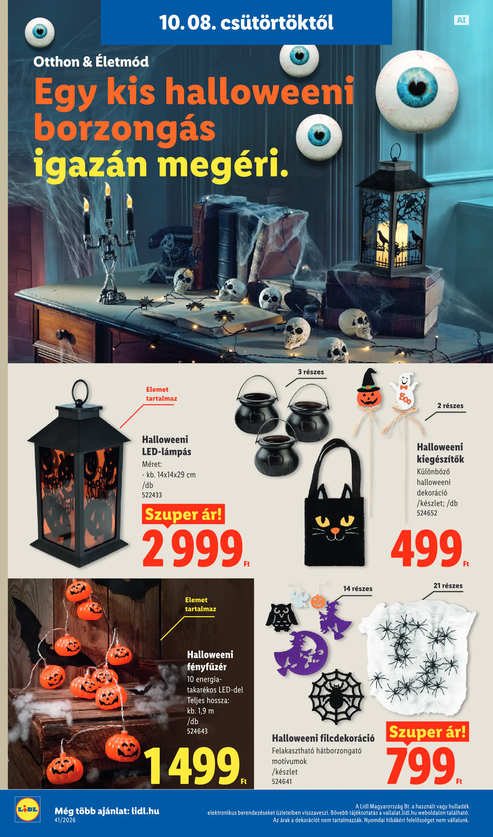 Lidl nonfood kínálatunk, 41. hét, 2. oldal (okt. 8–14.)