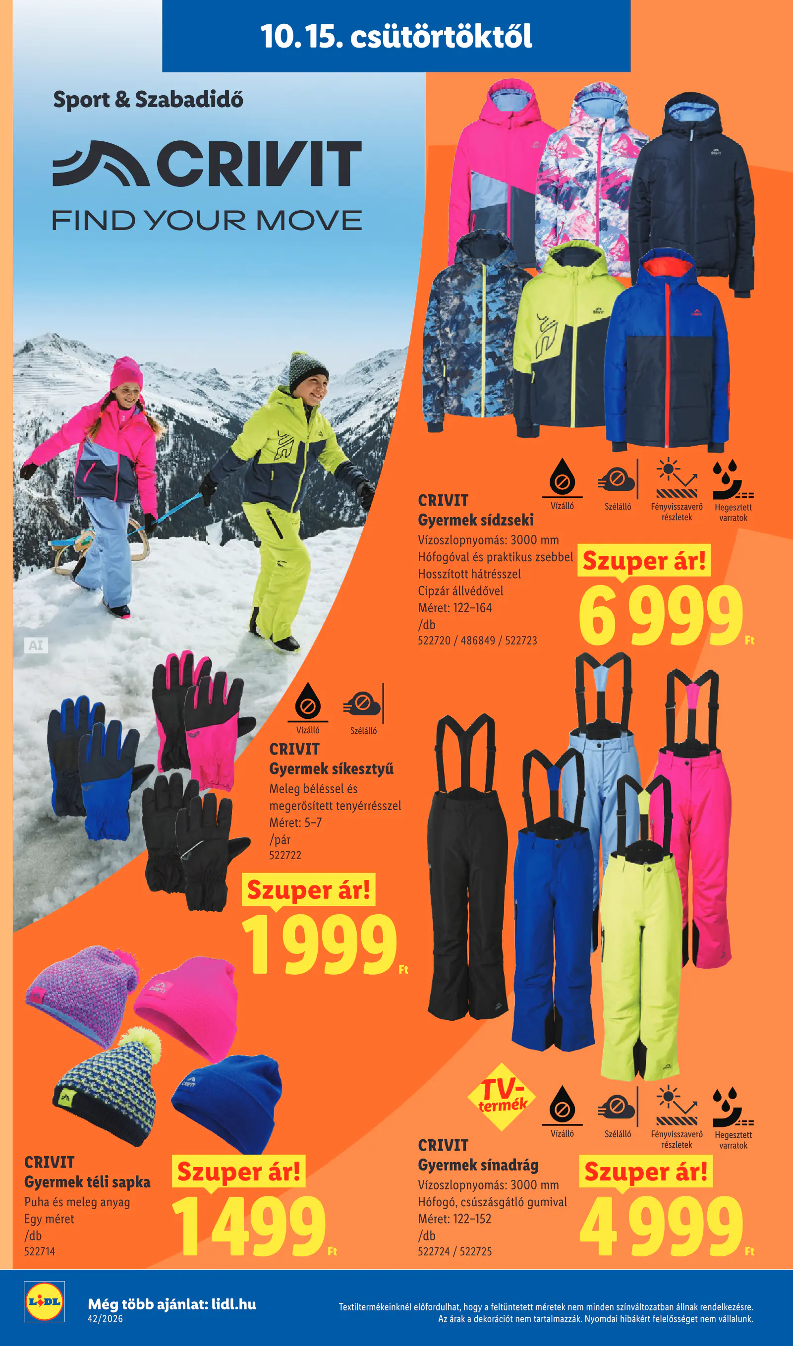 Lidl nonfood kínálatunk, 42. hét, 4. oldal (okt. 15–21.)