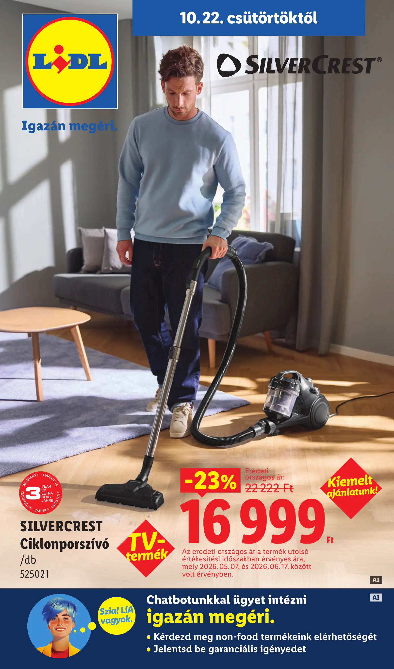 Lidl nonfood kínálatunk, 43. hét, 1. oldal (okt. 22–28.)