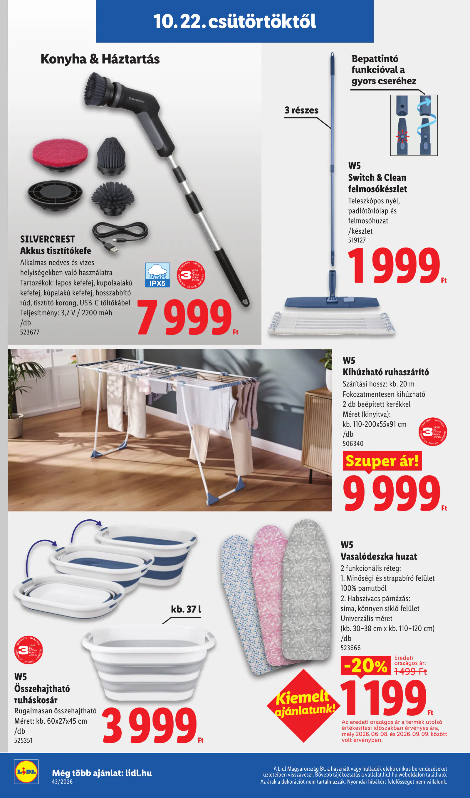 Lidl nonfood kínálatunk, 43. hét, 6. oldal (okt. 22–28.)