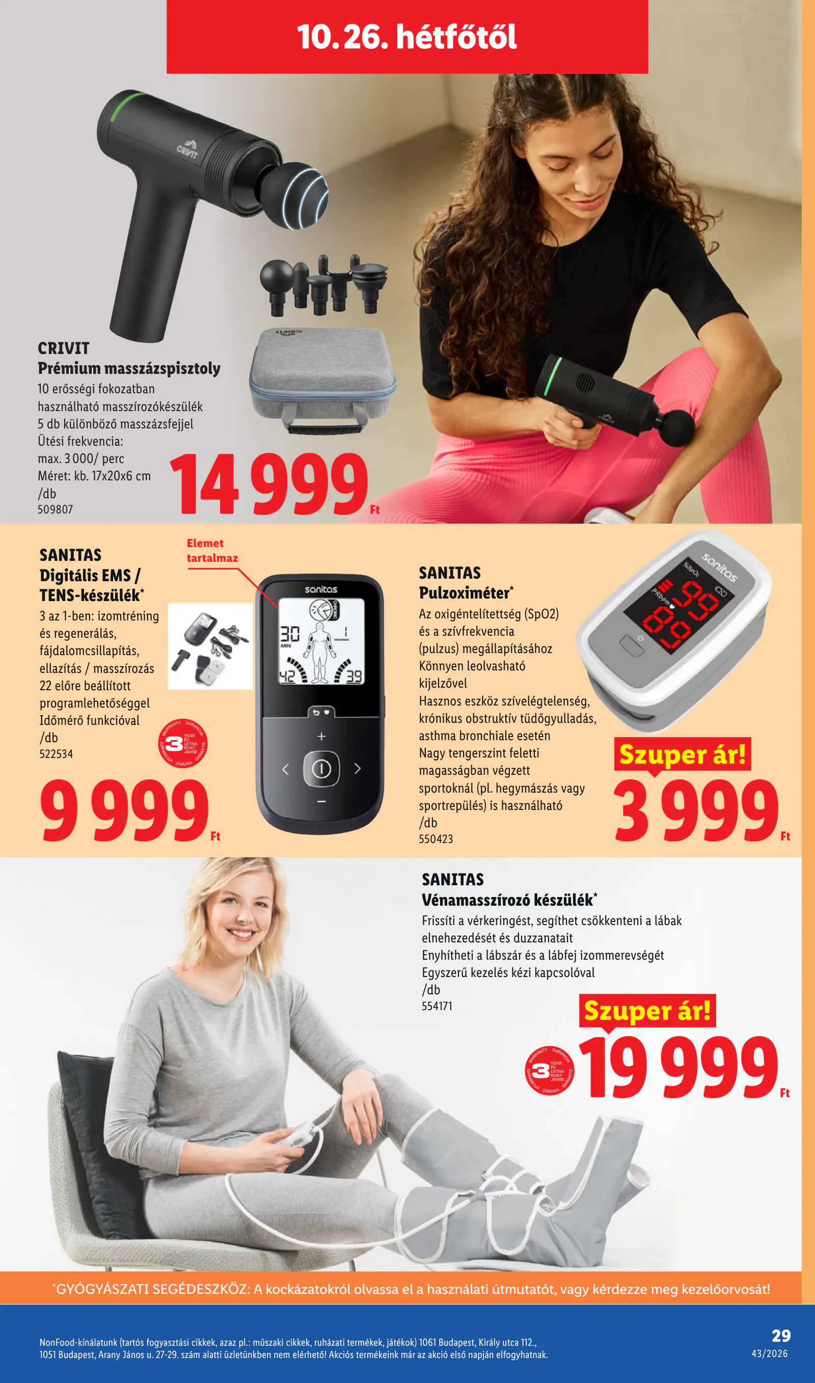 Lidl nonfood kínálatunk, 43. hét, 29. oldal (okt. 22–28.)