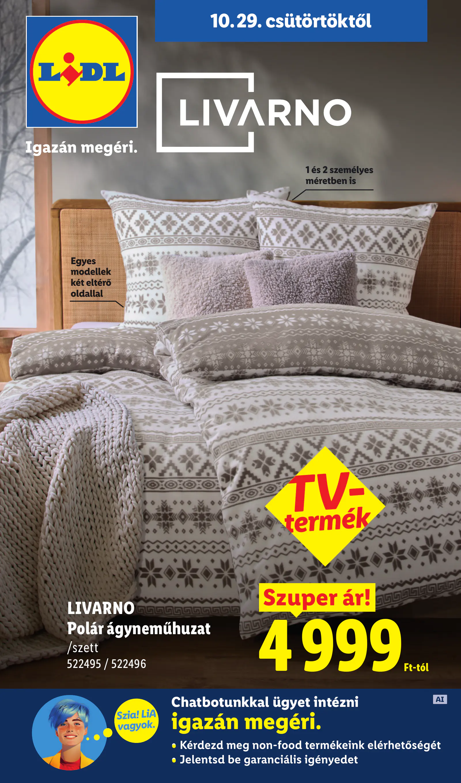 Lidl nonfood kínálatunk, 44. hét, 1. oldal (okt. 29. – nov. 4.)