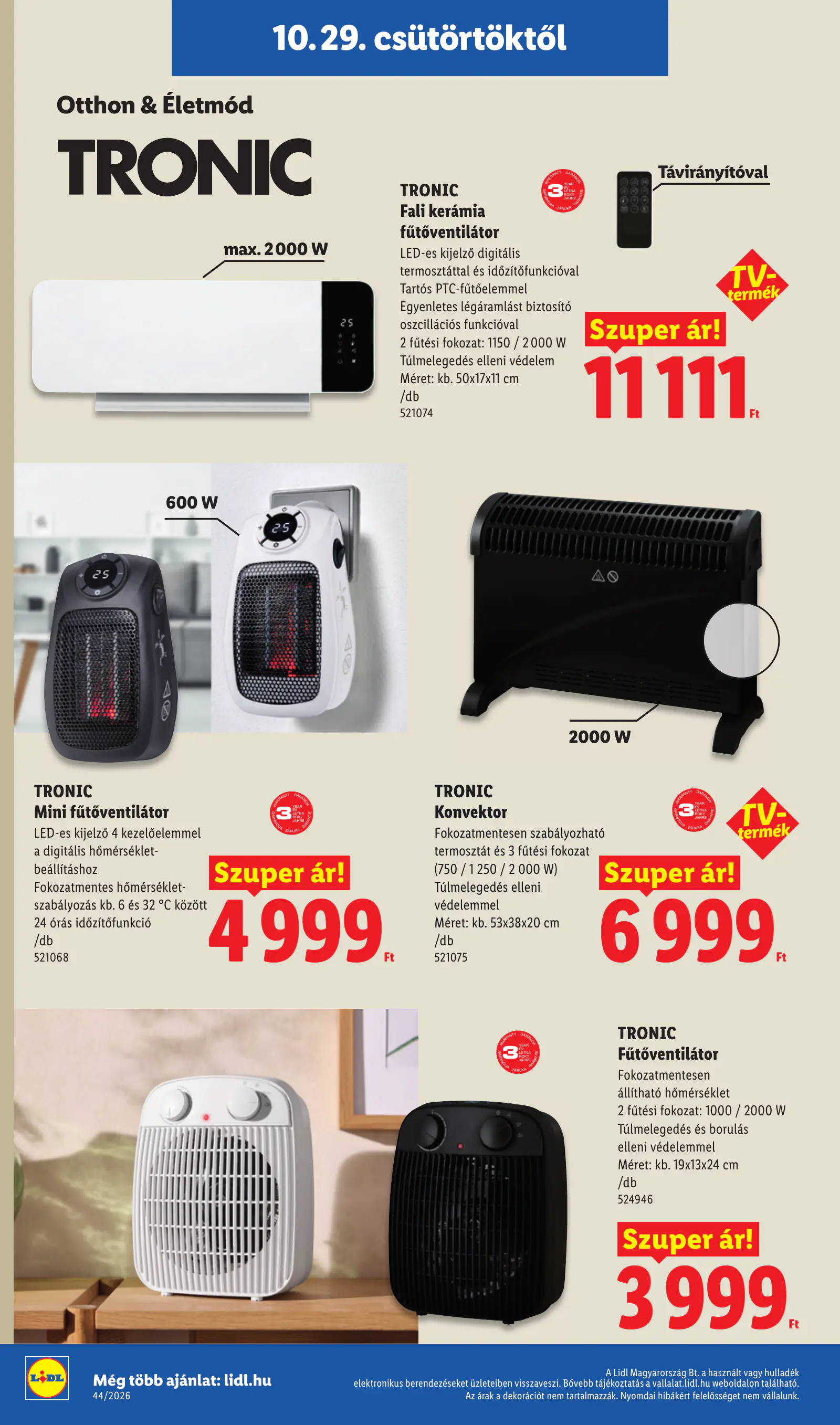 Lidl nonfood kínálatunk, 44. hét, 8. oldal (okt. 29. – nov. 4.)