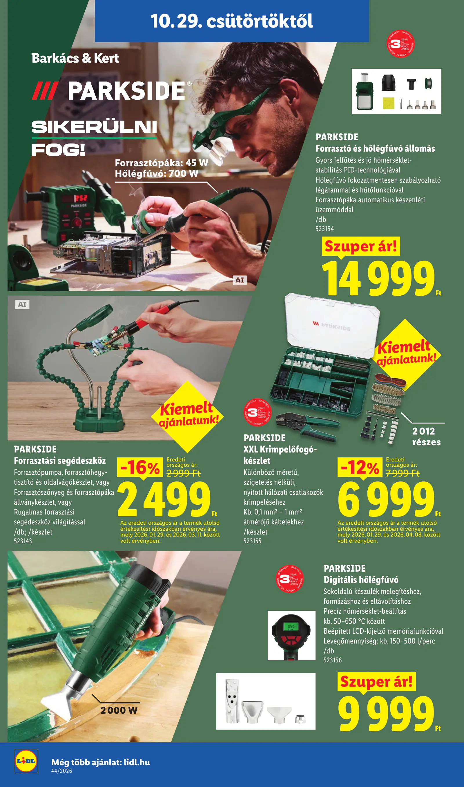 Lidl nonfood kínálatunk, 44. hét, 10. oldal (okt. 29. – nov. 4.)
