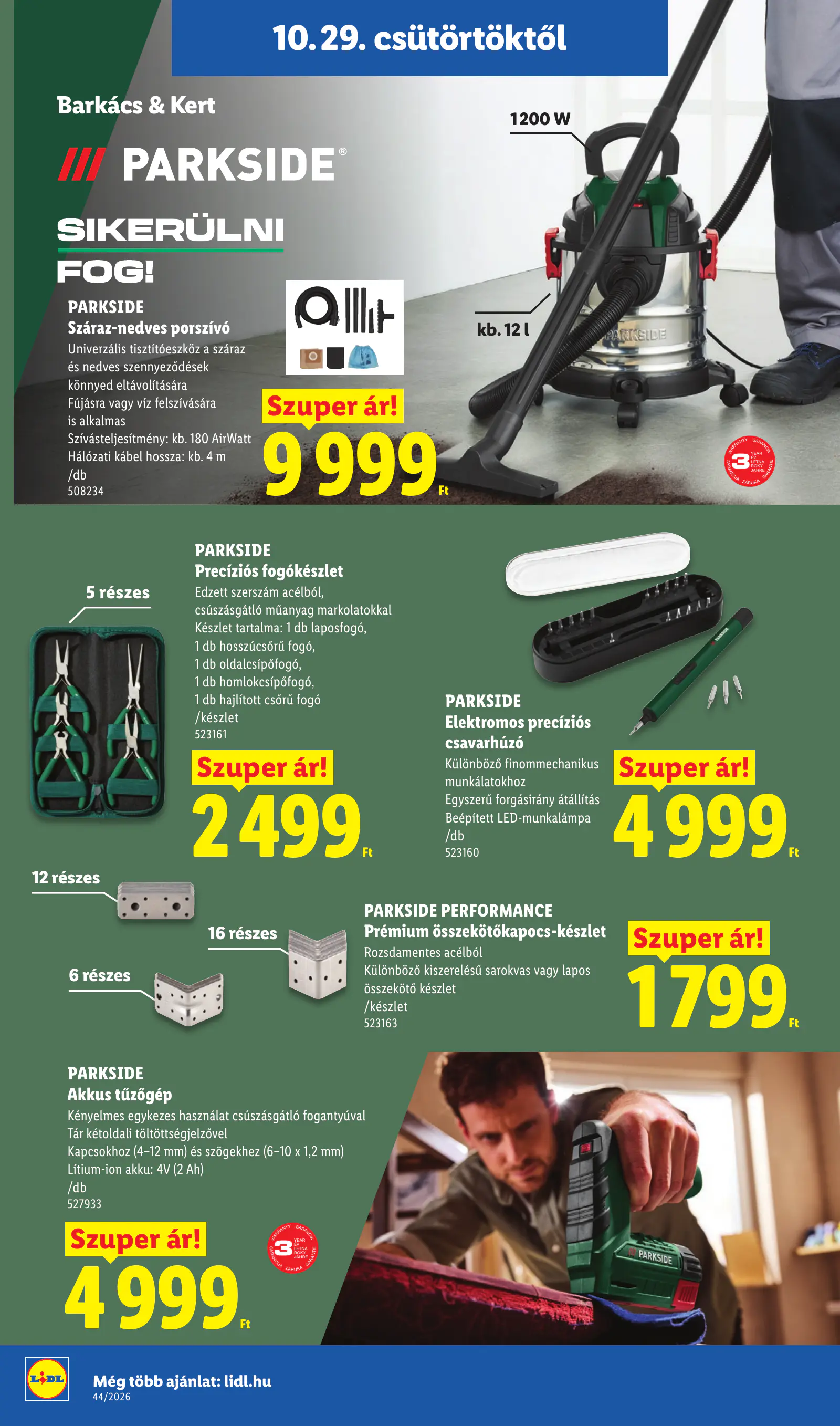 Lidl nonfood kínálatunk, 44. hét, 12. oldal (okt. 29. – nov. 4.)