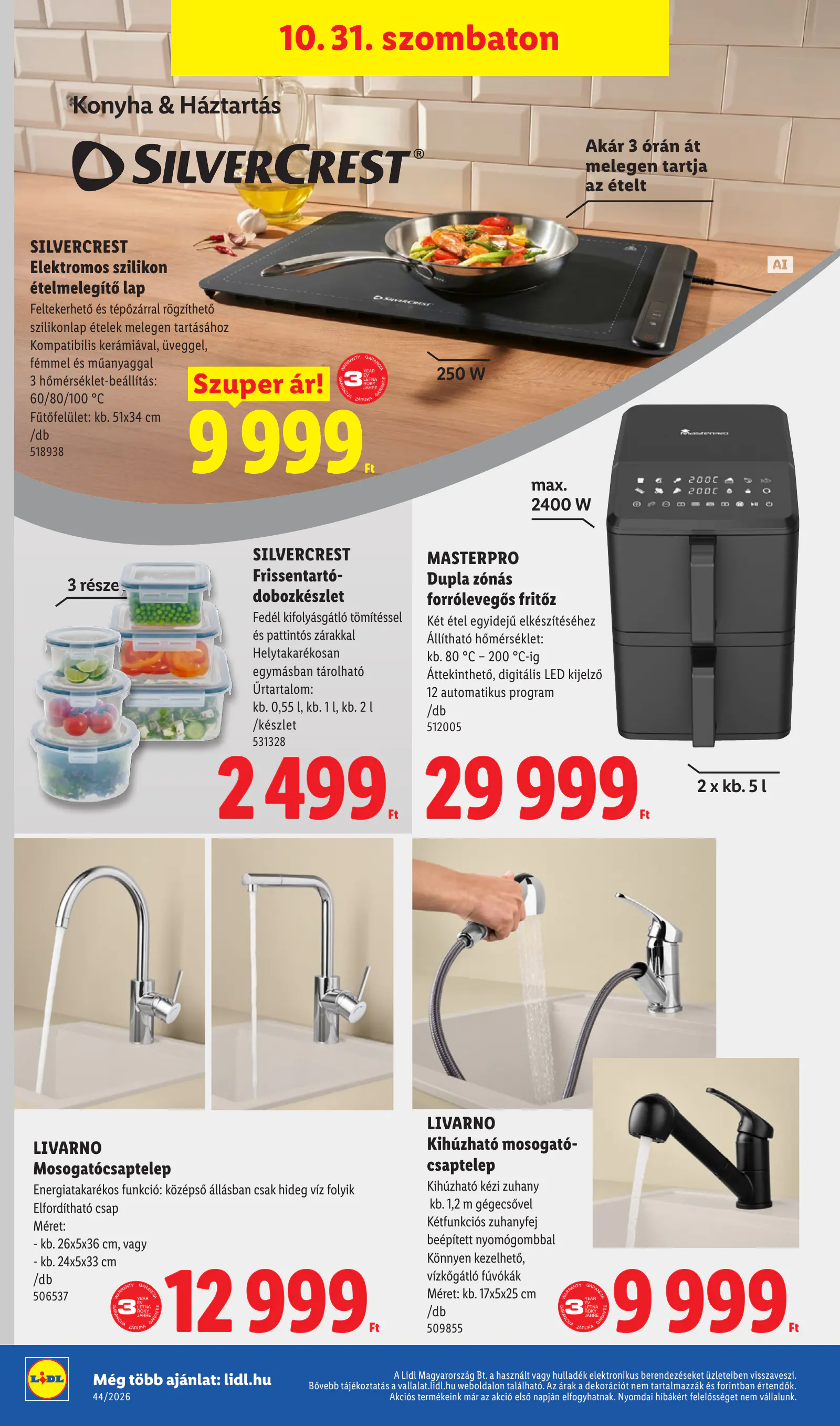 Lidl nonfood kínálatunk, 44. hét, 16. oldal (okt. 29. – nov. 4.)