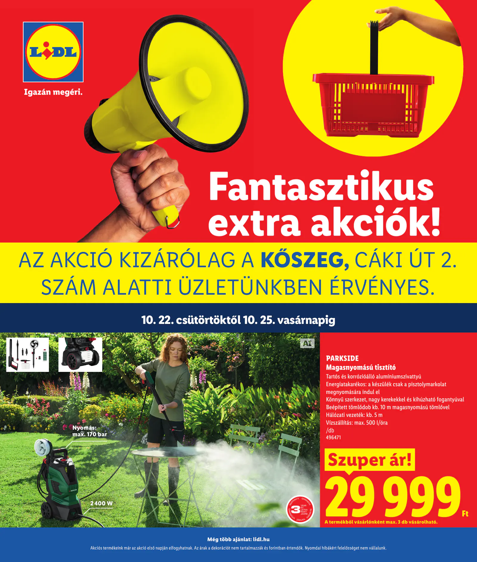 Lidl regionális akciók, Kőszeg, 1. oldal (okt. 22–25.)