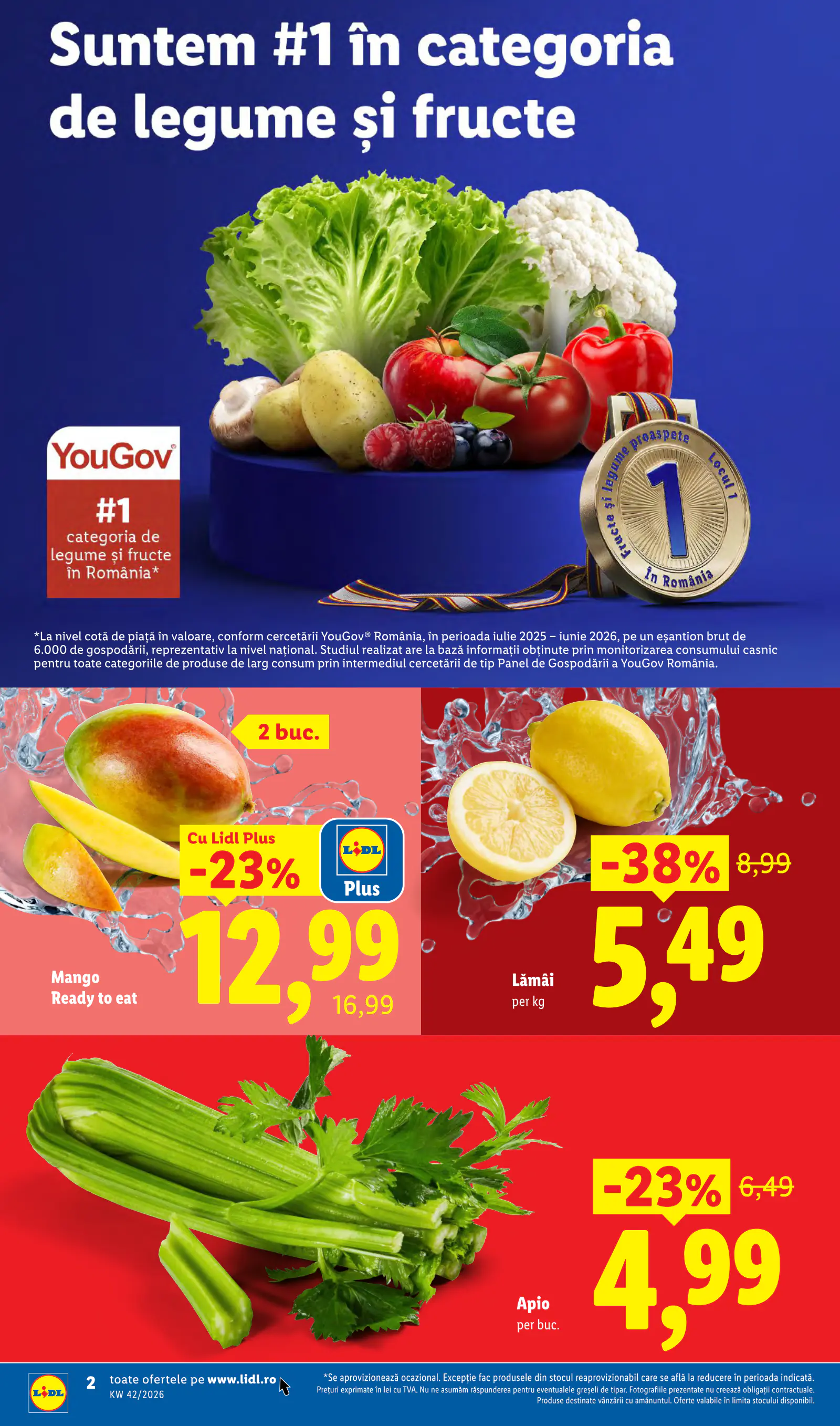 Lidl Románia Catalogul săptămânal, 2. oldal (okt. 12–18.)