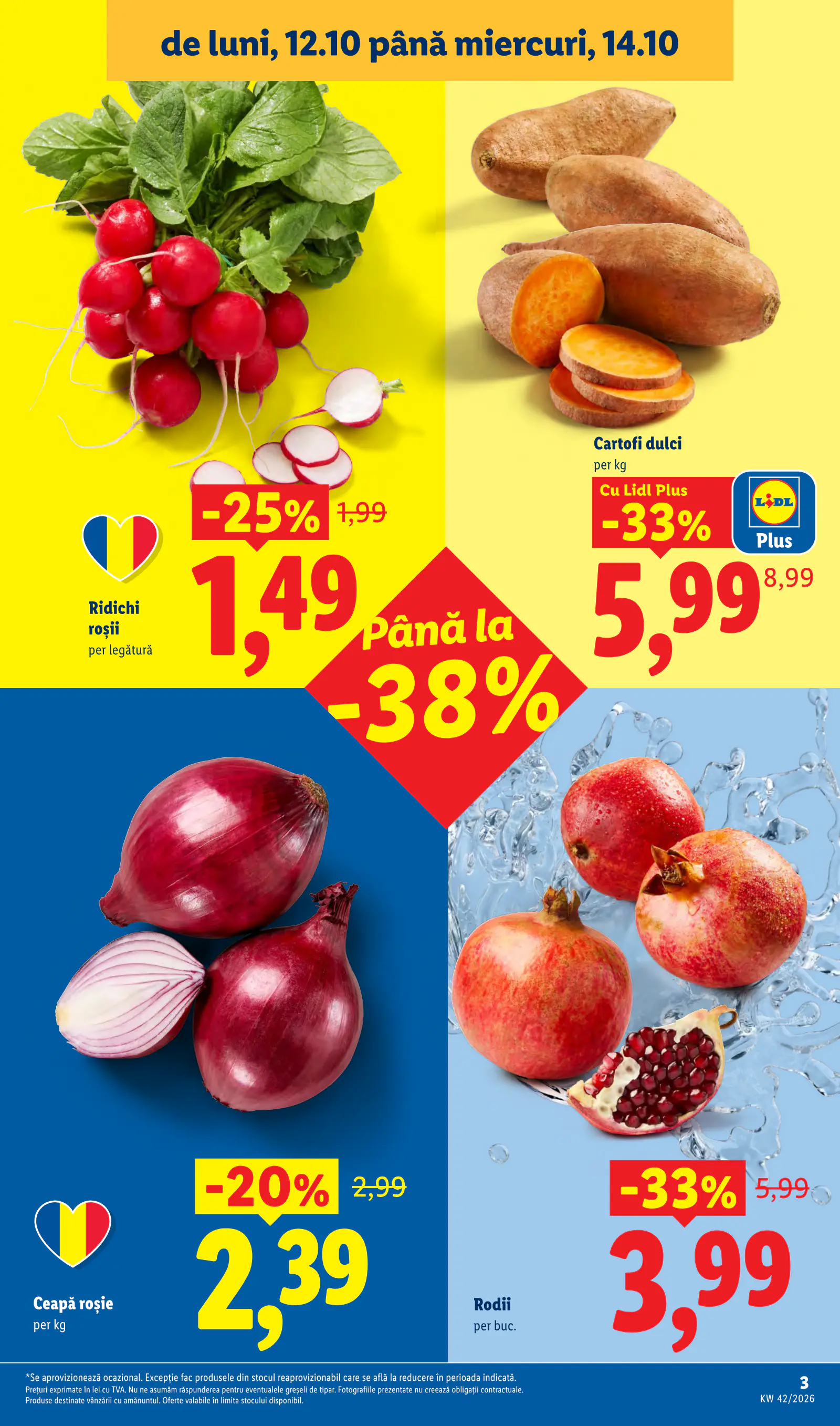 Lidl Románia Catalogul săptămânal, 3. oldal (okt. 12–18.)