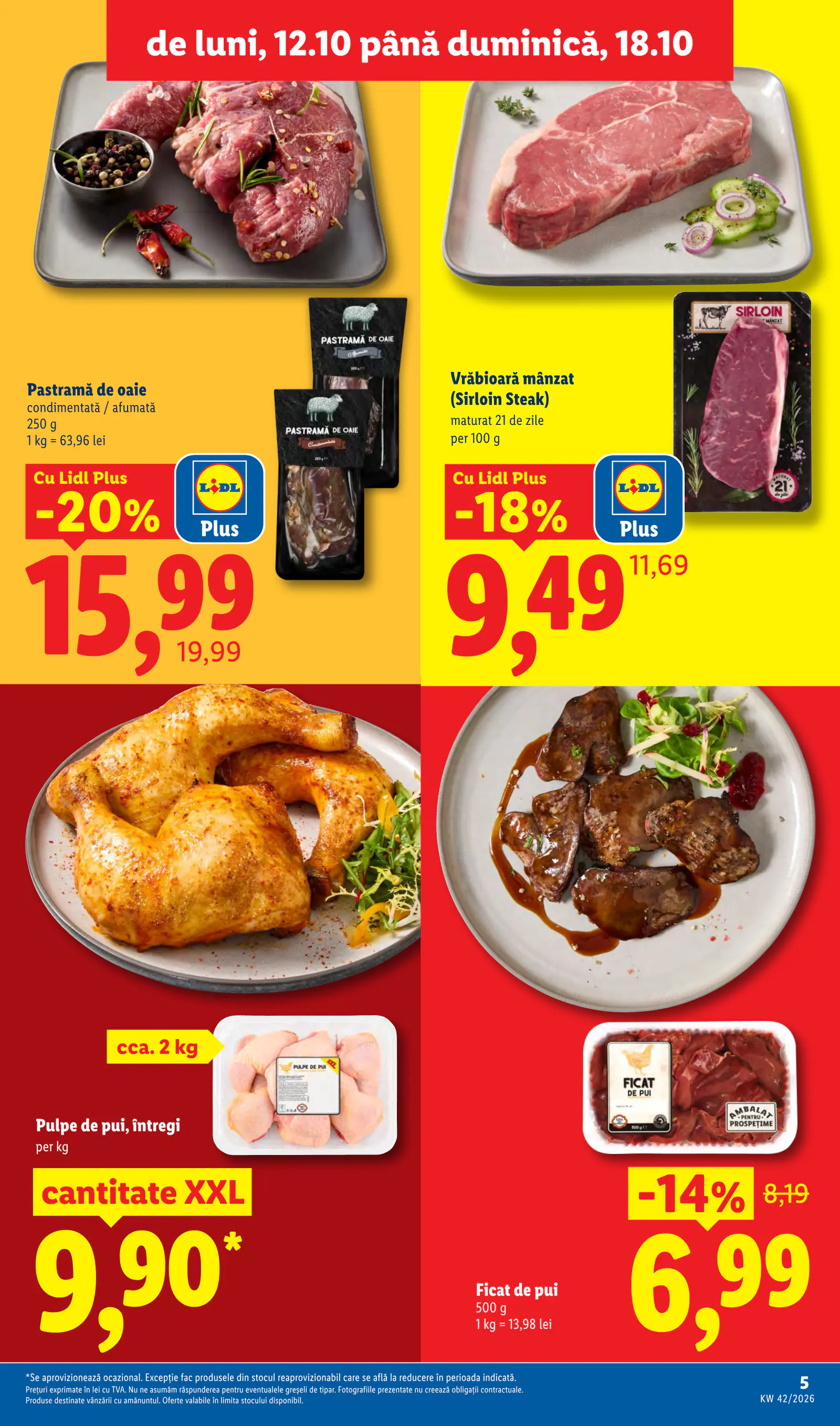 Lidl Románia Catalogul săptămânal, 5. oldal (okt. 12–18.)