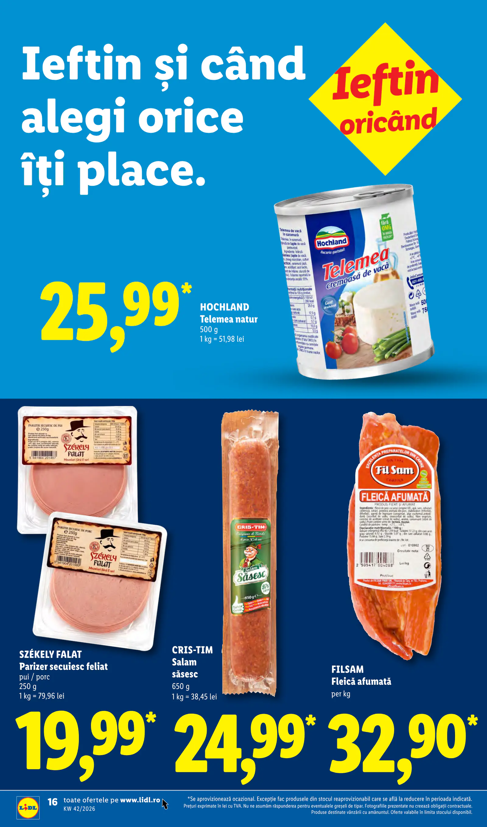 Lidl Románia Catalogul săptămânal, 16. oldal (okt. 12–18.)