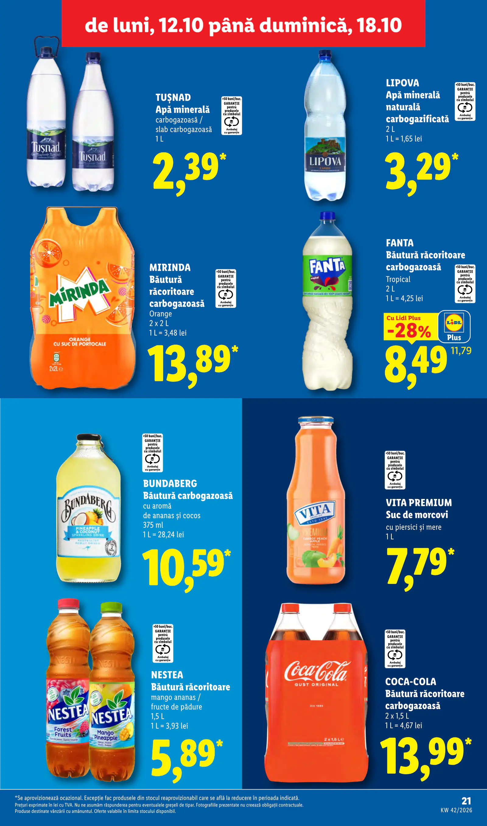 Lidl Románia Catalogul săptămânal, 21. oldal (okt. 12–18.)
