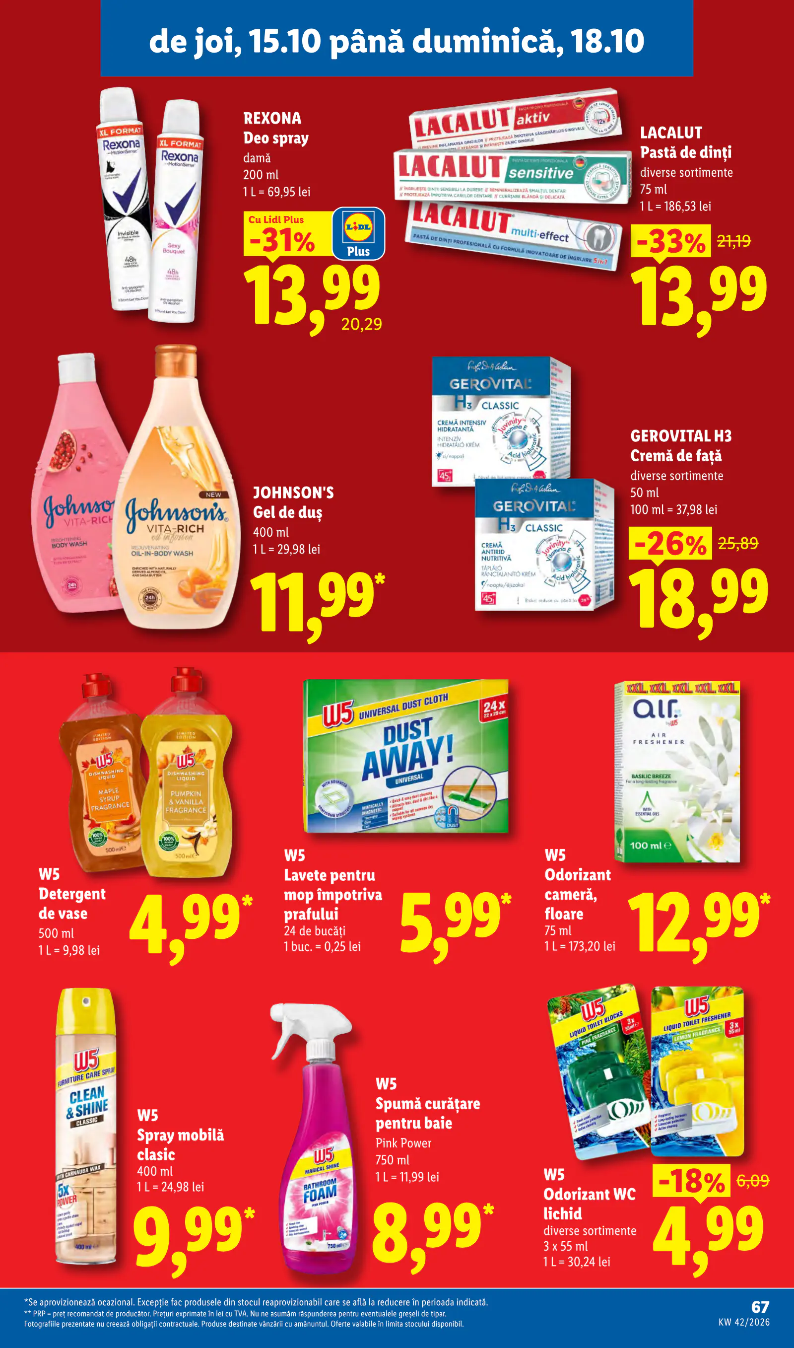 Lidl Románia Catalogul săptămânal, 67. oldal (okt. 12–18.)