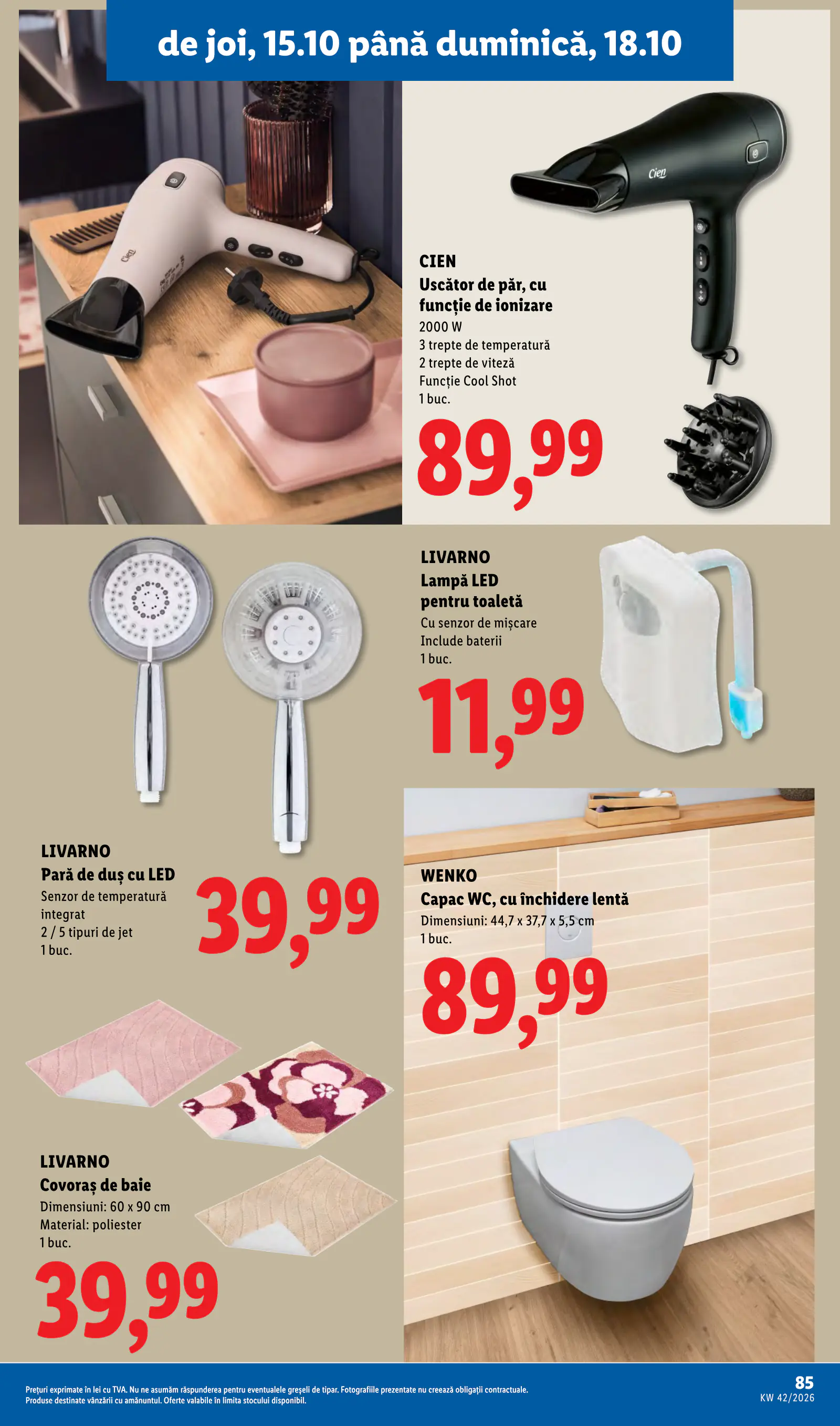 Lidl Románia Catalogul săptămânal, 85. oldal (okt. 12–18.)