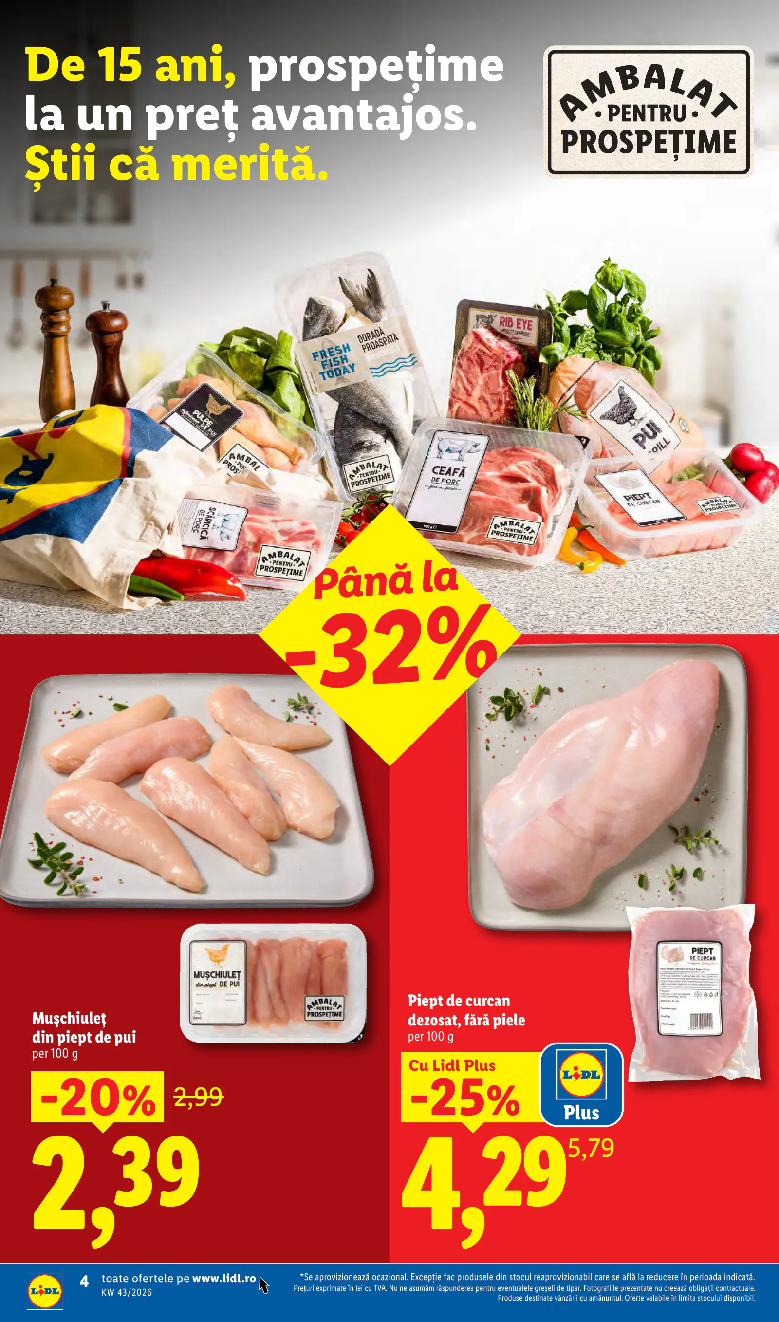 Lidl Románia Catalogul săptămânal, 4. oldal (okt. 19–25.)