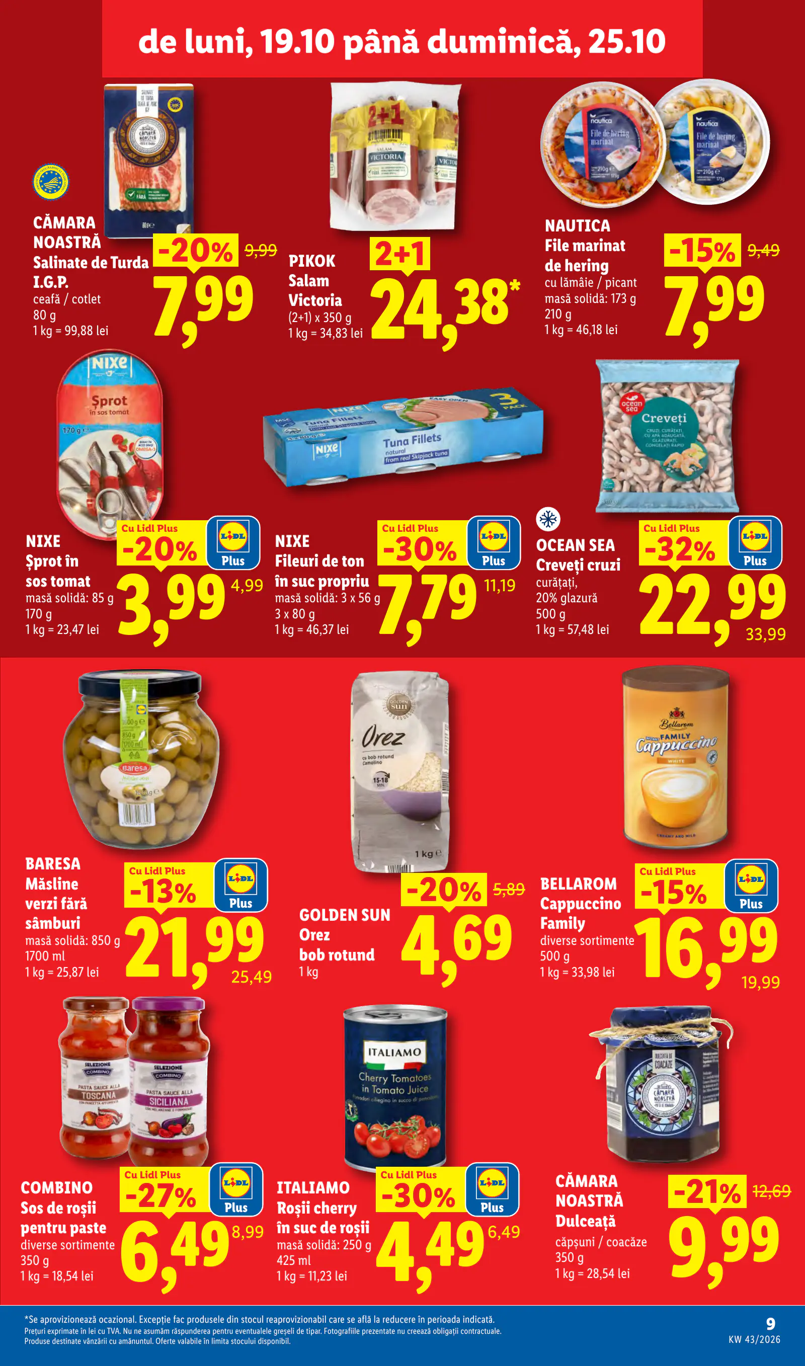 Lidl Románia Catalogul săptămânal, 9. oldal (okt. 19–25.)