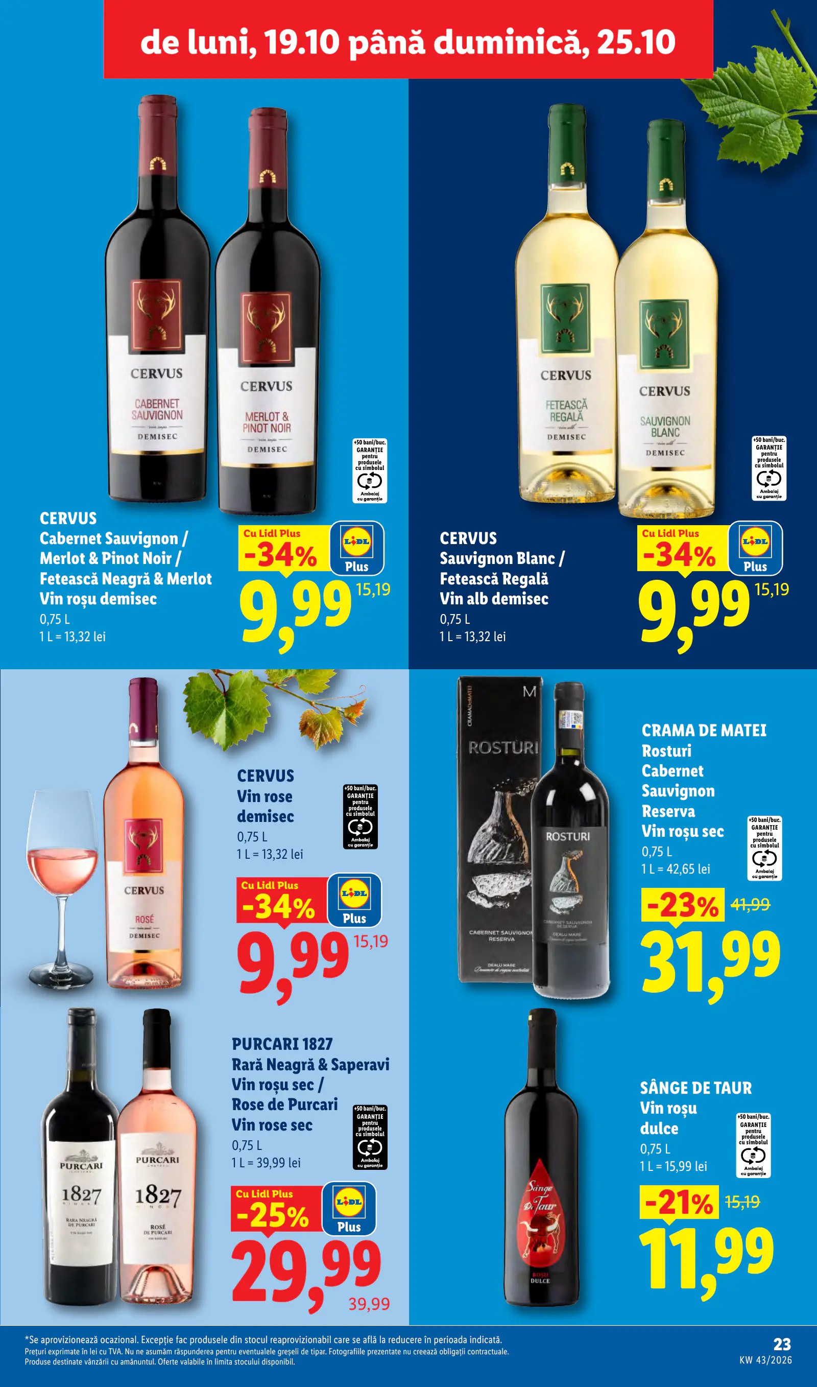 Lidl Románia Catalogul săptămânal, 23. oldal (okt. 19–25.)