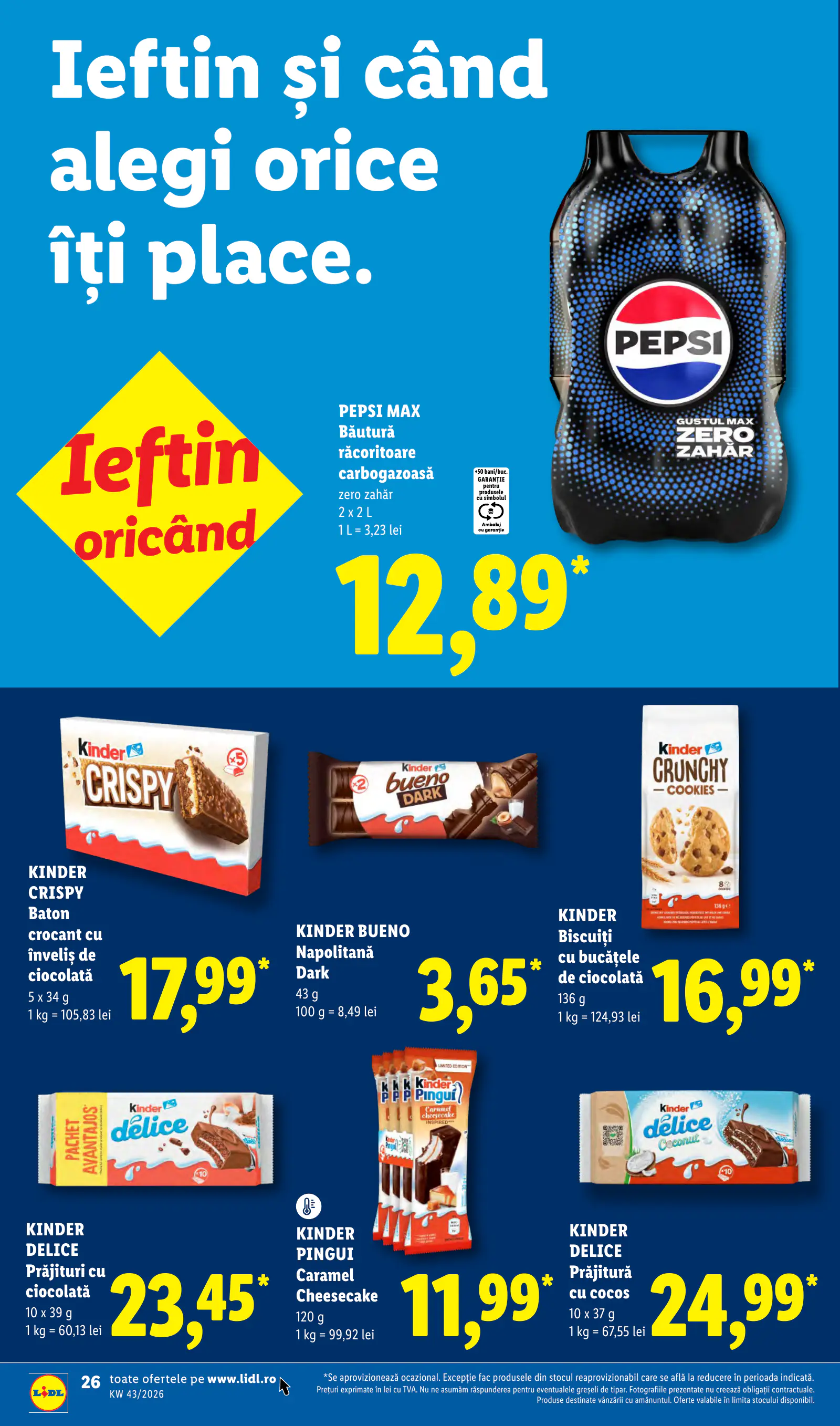 Lidl Románia Catalogul săptămânal, 26. oldal (okt. 19–25.)