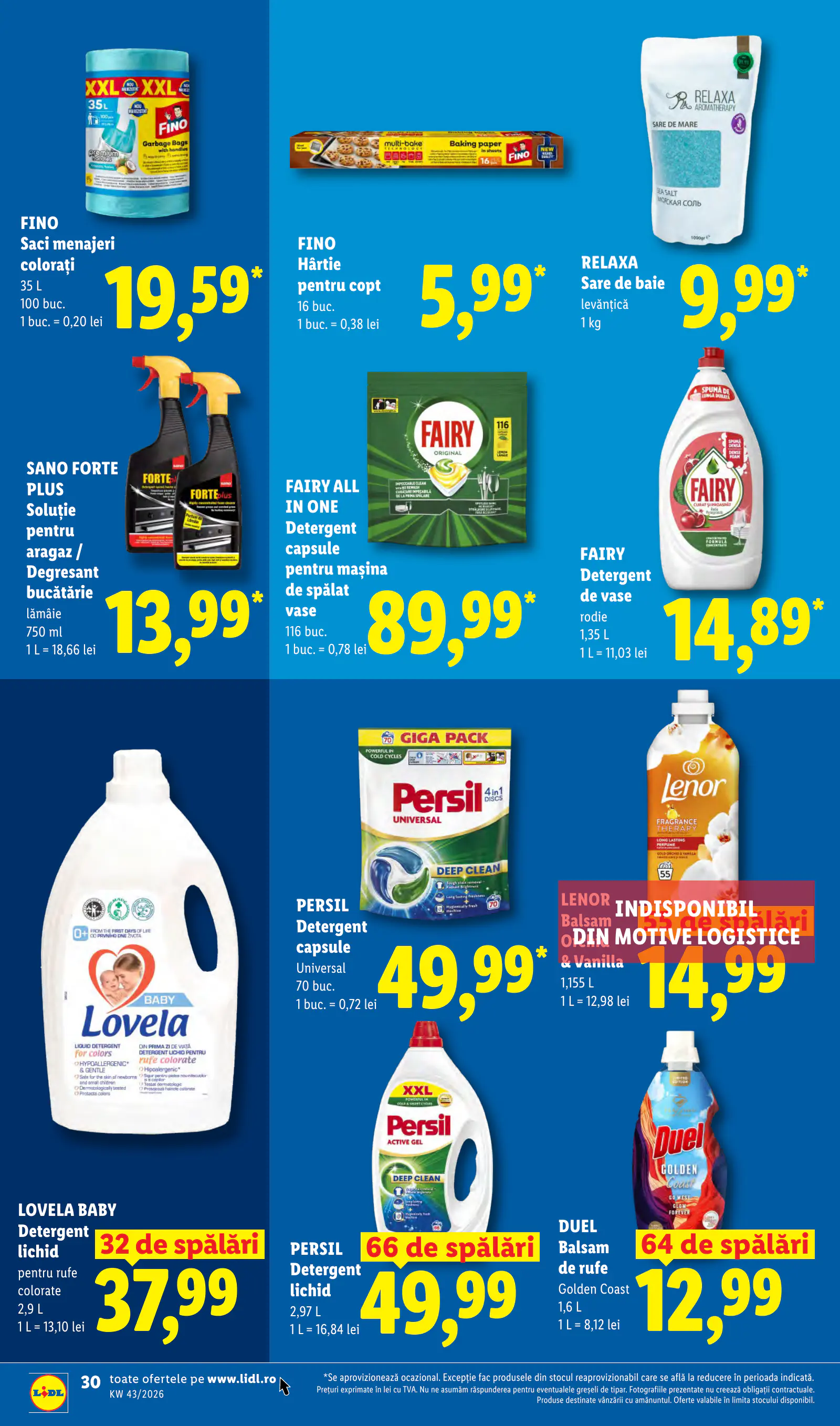 Lidl Románia Catalogul săptămânal, 30. oldal (okt. 19–25.)