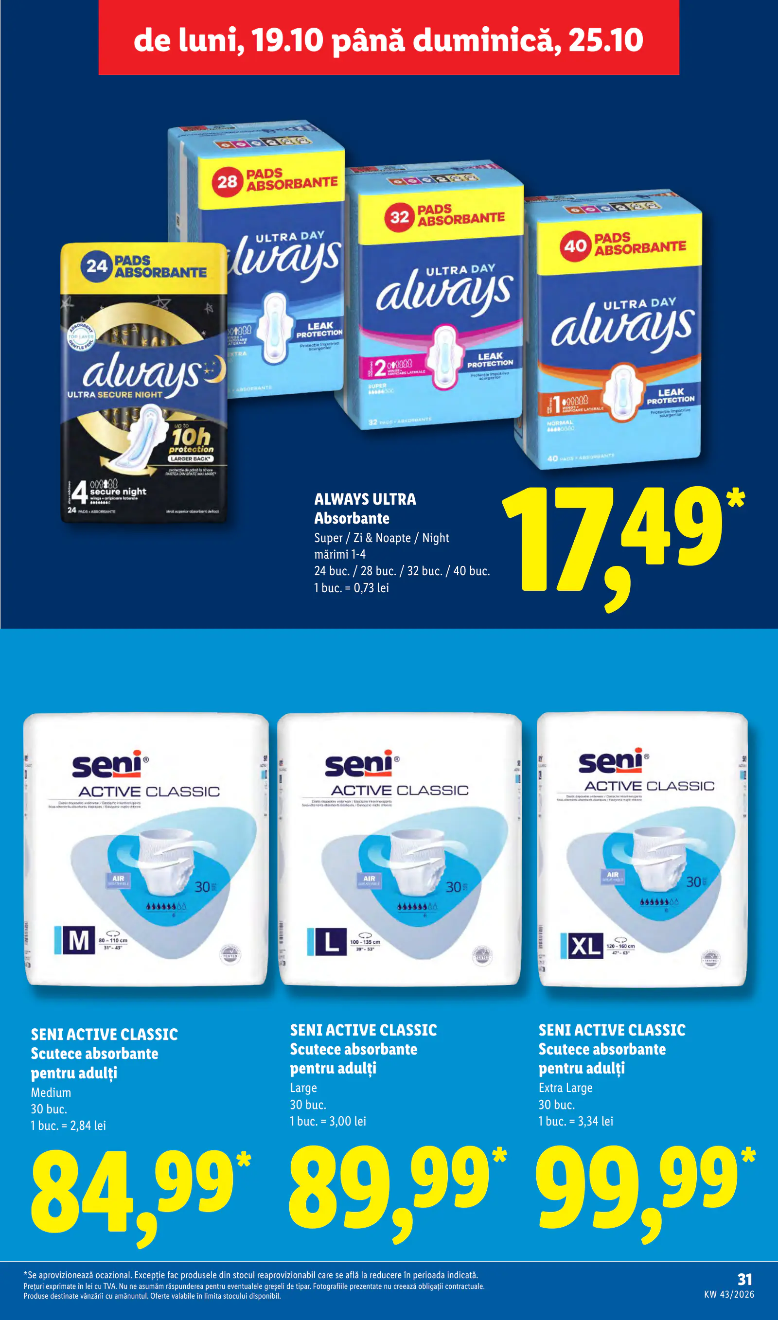 Lidl Románia Catalogul săptămânal, 31. oldal (okt. 19–25.)
