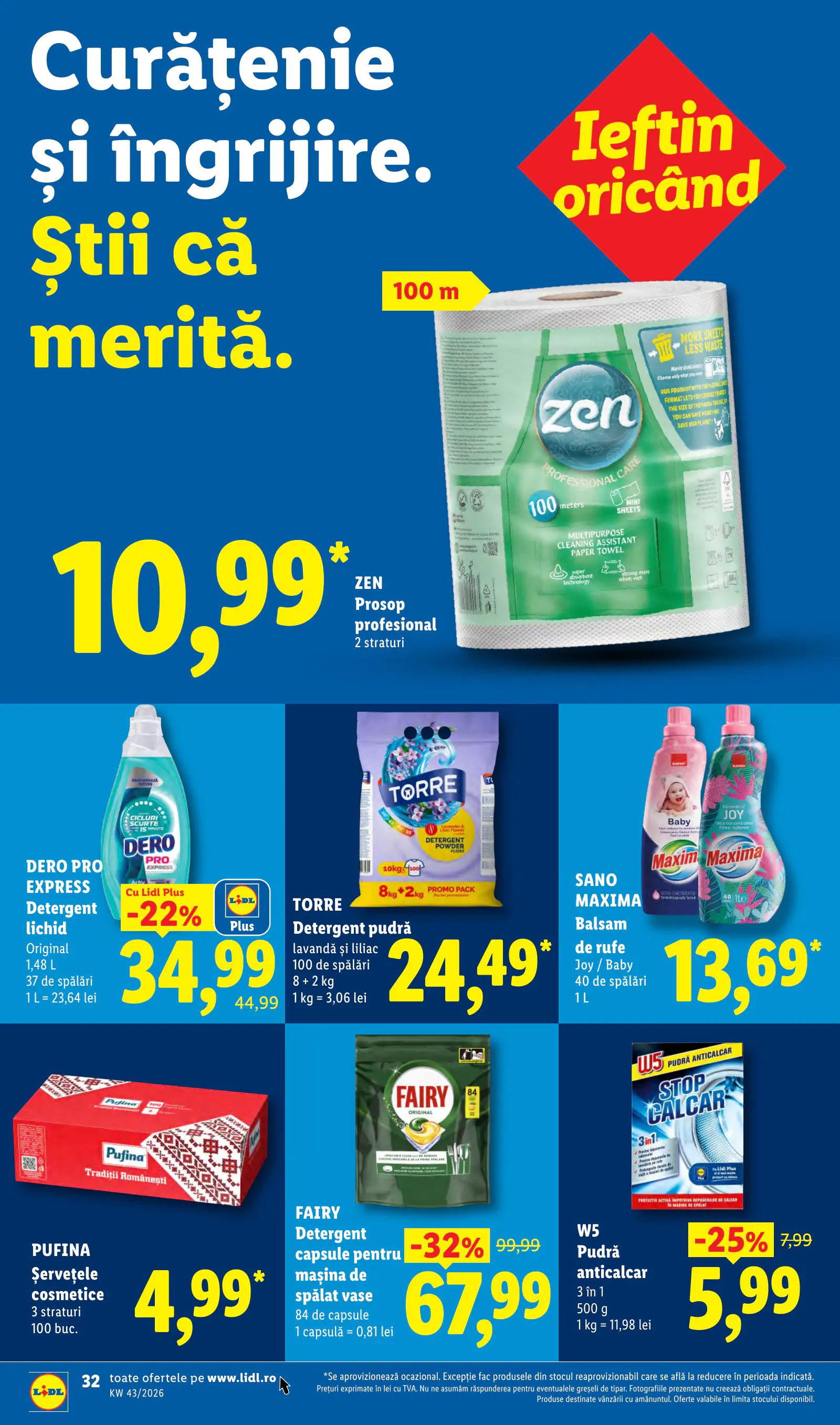 Lidl Románia Catalogul săptămânal, 32. oldal (okt. 19–25.)