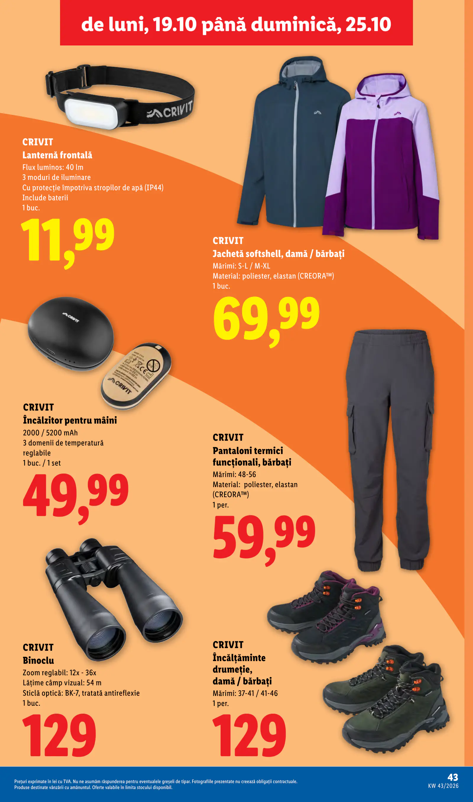 Lidl Románia Catalogul săptămânal, 43. oldal (okt. 19–25.)