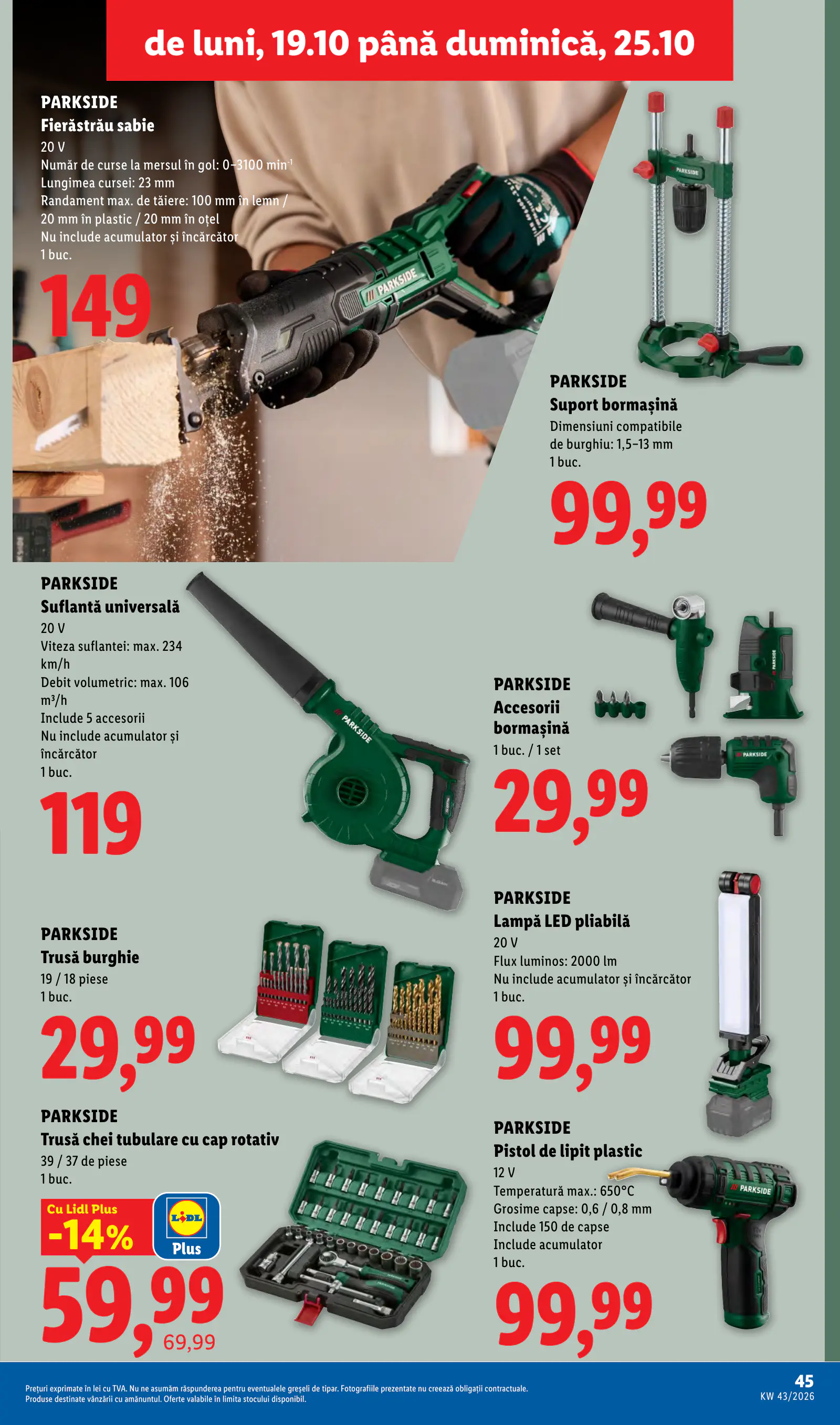 Lidl Románia Catalogul săptămânal, 45. oldal (okt. 19–25.)