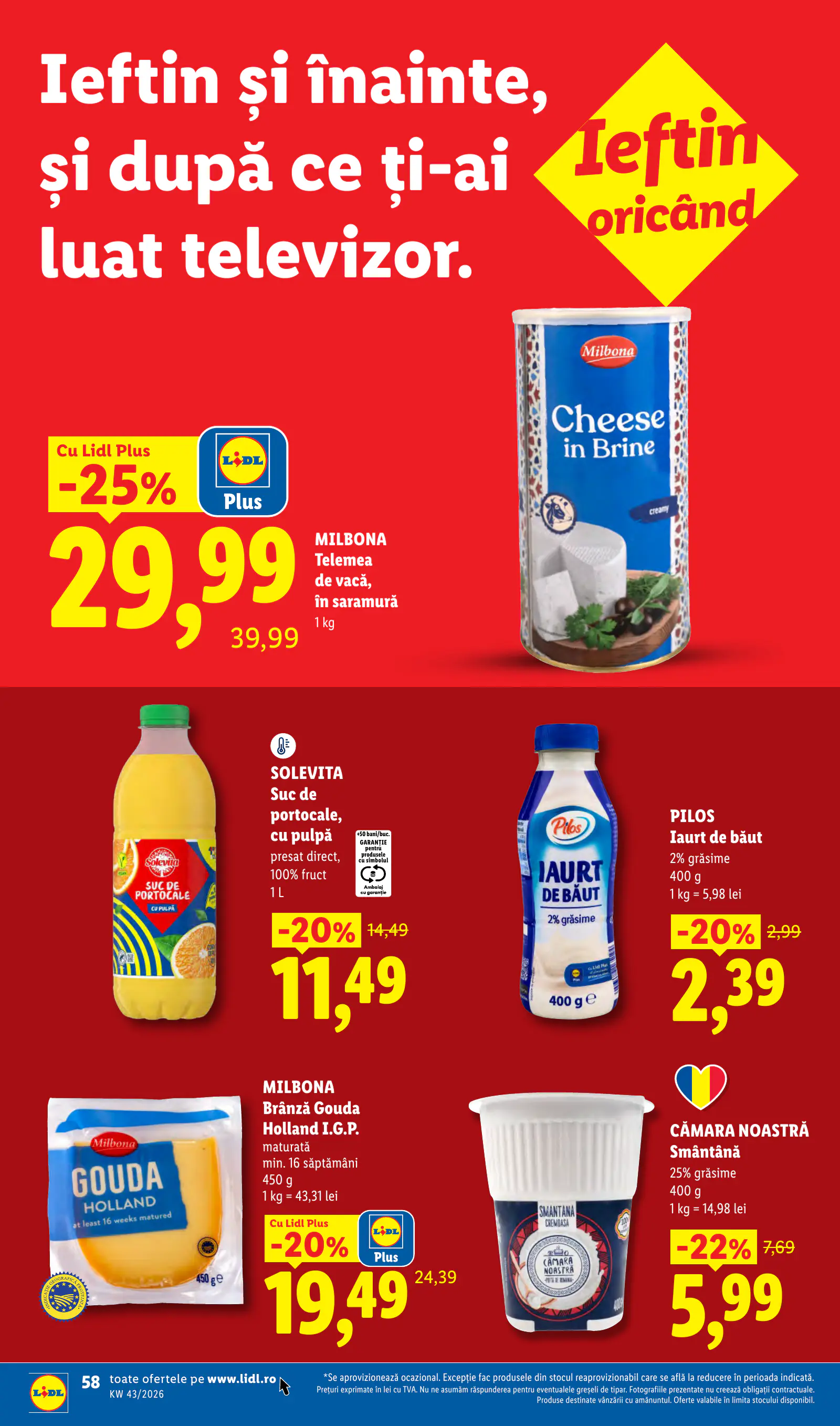 Lidl Románia Catalogul săptămânal, 58. oldal (okt. 19–25.)