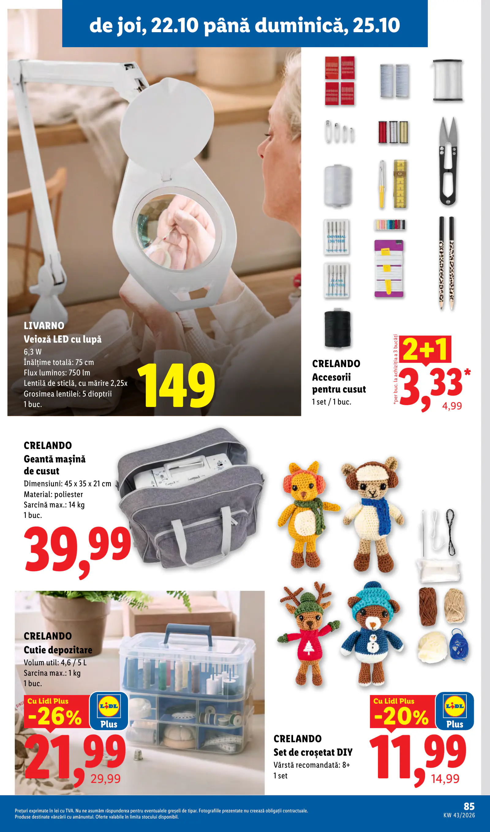 Lidl Románia Catalogul săptămânal, 85. oldal (okt. 19–25.)