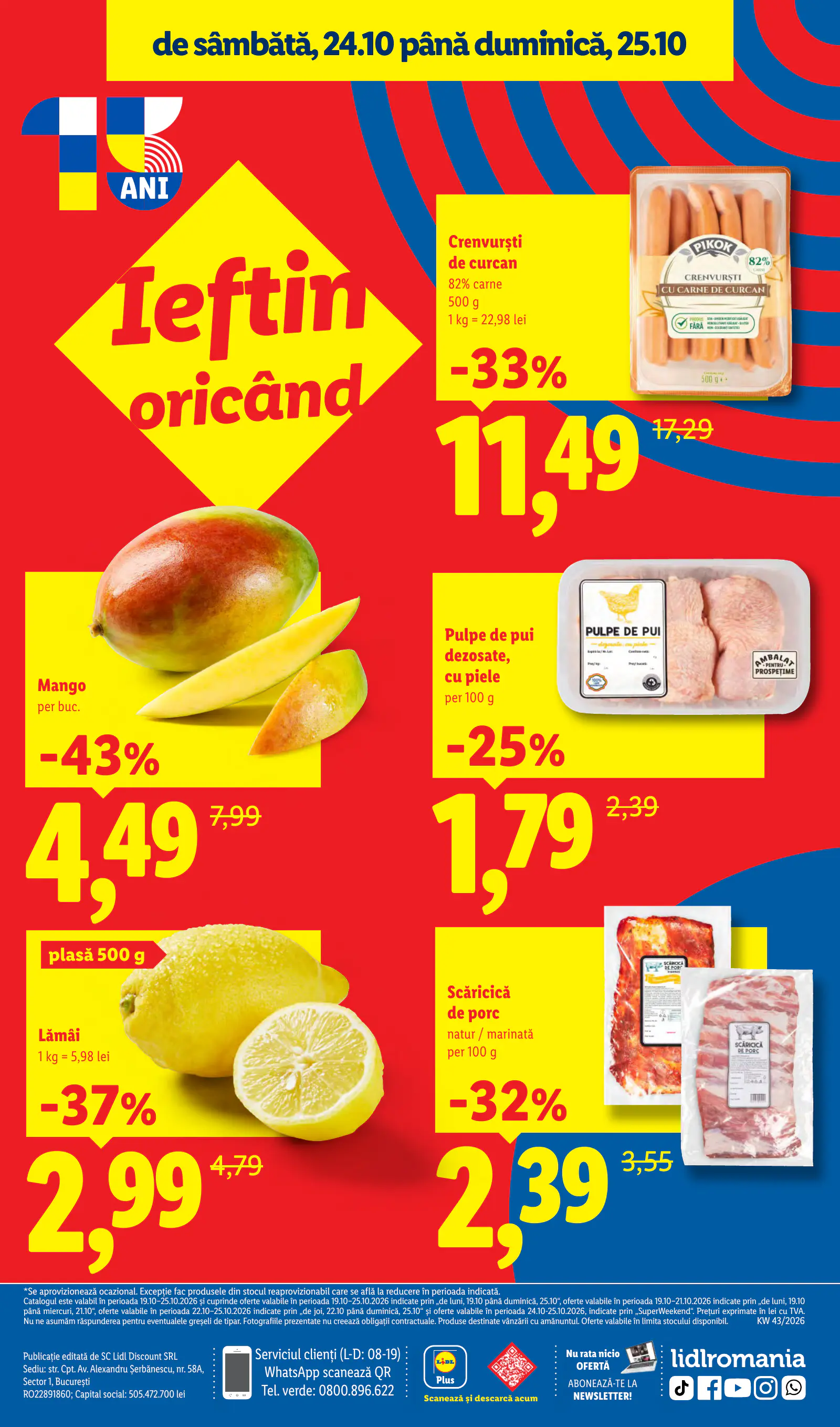 Lidl Románia Catalogul săptămânal, 88. oldal (okt. 19–25.)