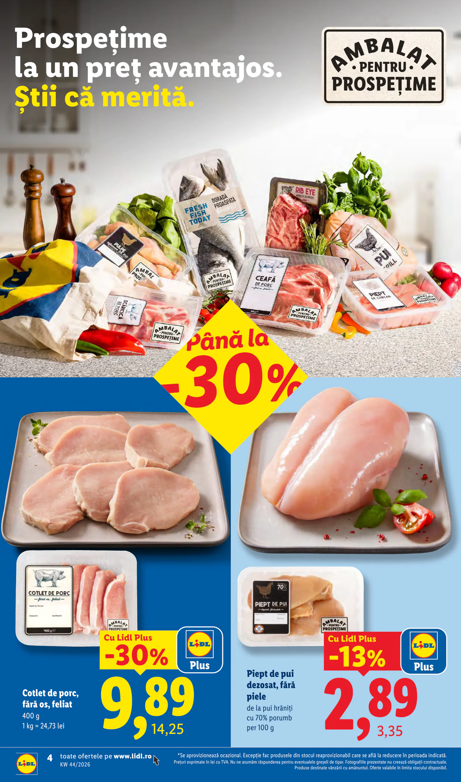 Lidl Románia Catalogul săptămânal, 4. oldal (okt. 26. – nov. 1.)