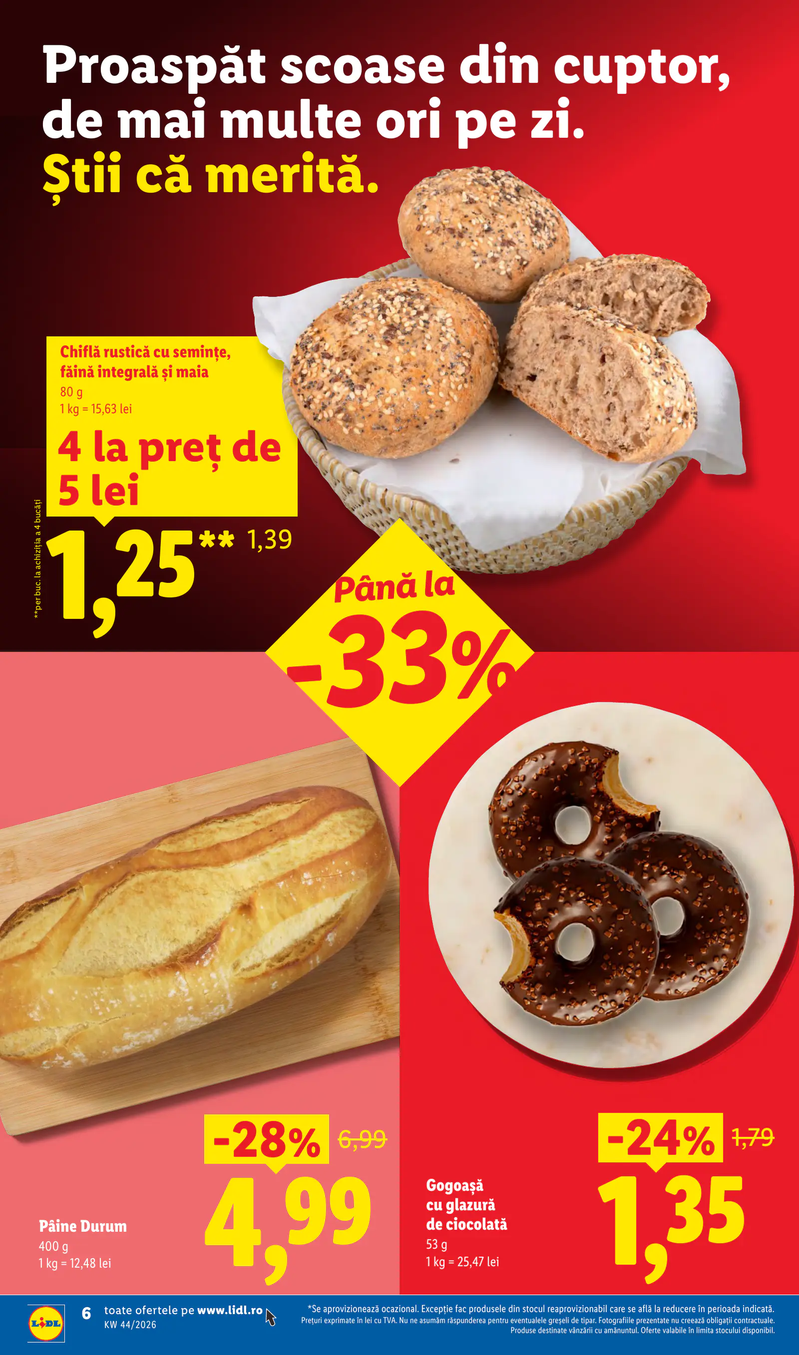 Lidl Románia Catalogul săptămânal, 6. oldal (okt. 26. – nov. 1.)